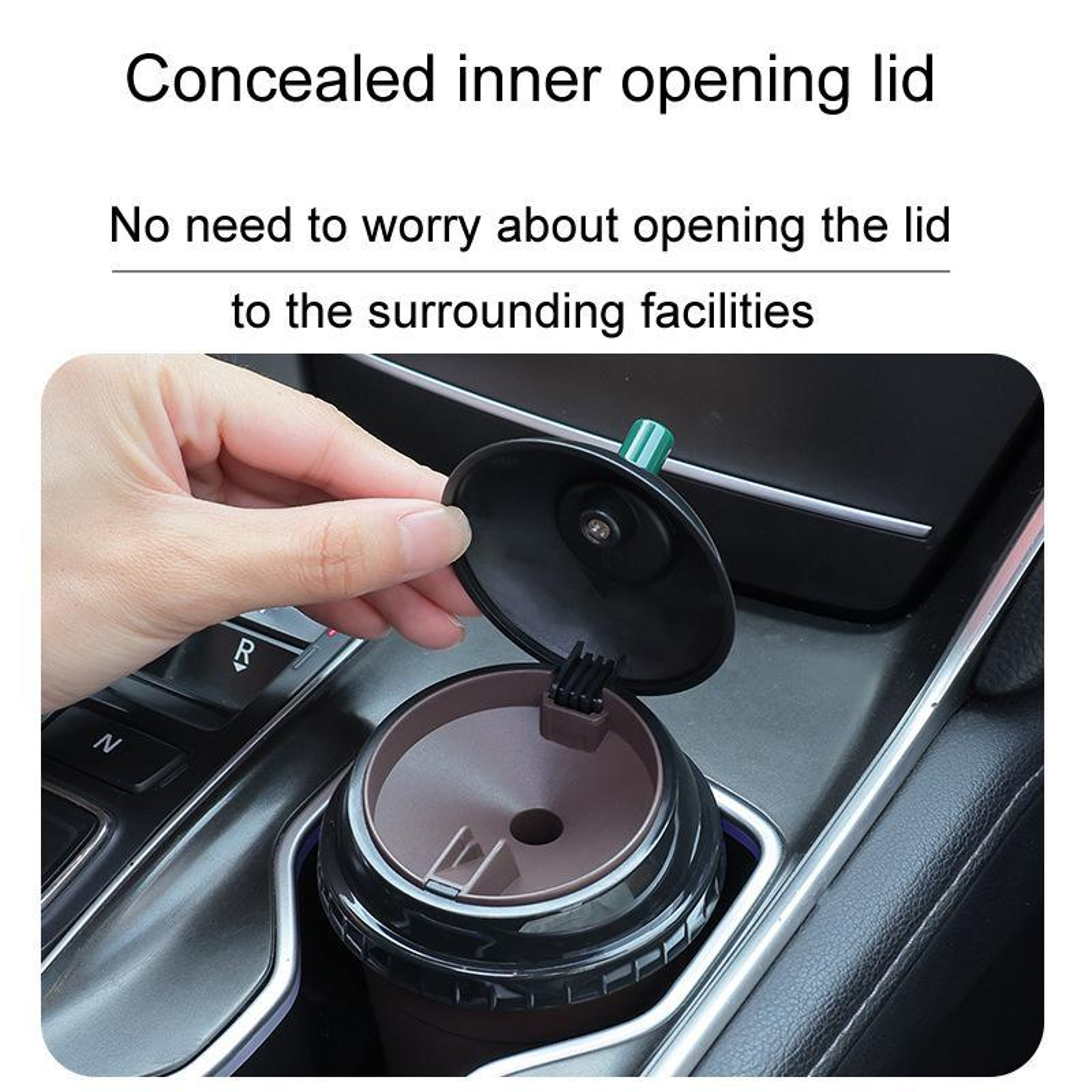 Car & Home Coffee Mug Shape Portable Car Ashtray Smoke Odor Locking Cigarette Ashtray – view 5