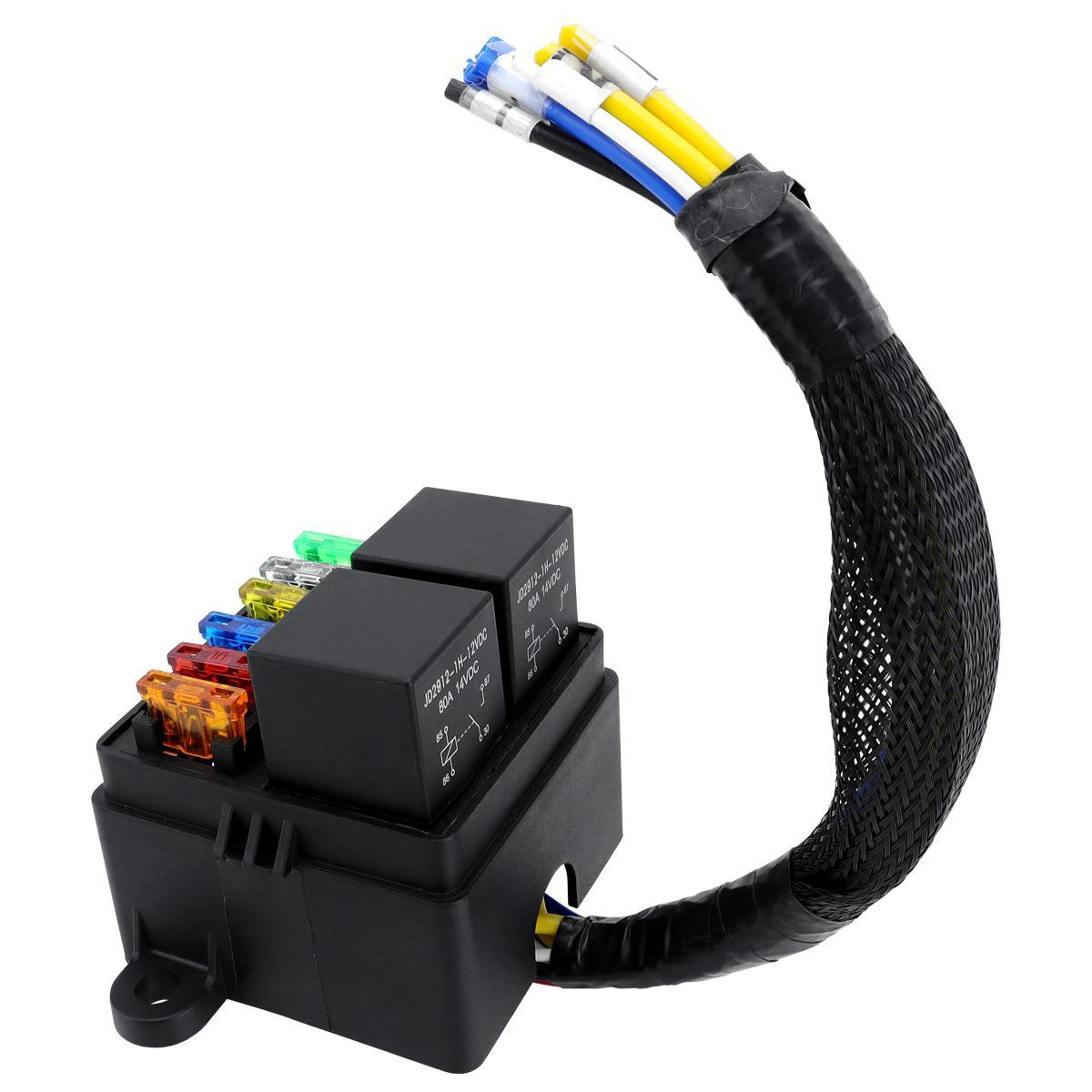 Motorcycle Fuse Box with Starter Relay  Waterproof Fuse Box Relay Harness – view 4