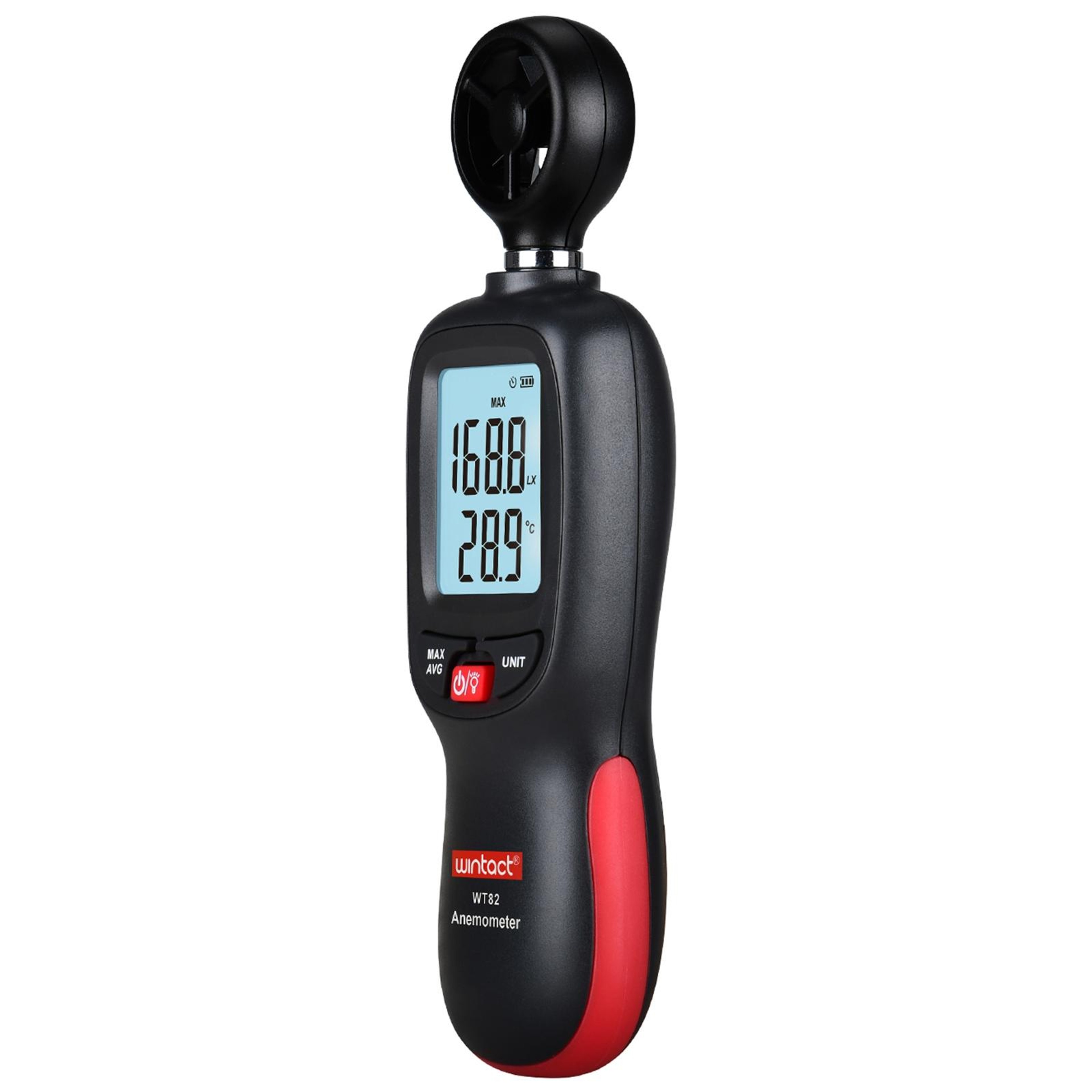 Wintact  Bluetooth Wind Speed Meter Air Velocity Data Logging Anemometer – view 2