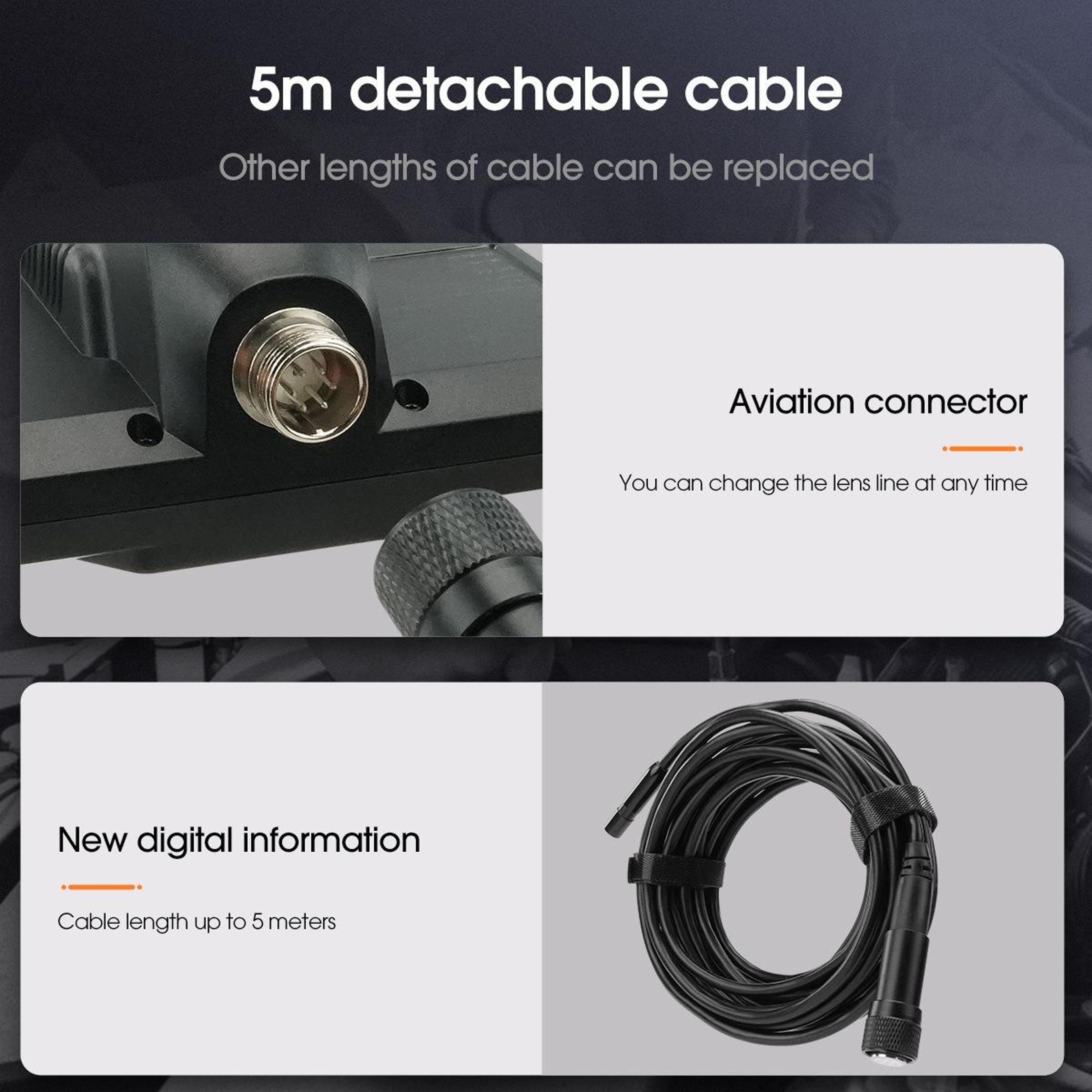 Industrial Borescope  Inspection Camera Waterproof Probe – view 12