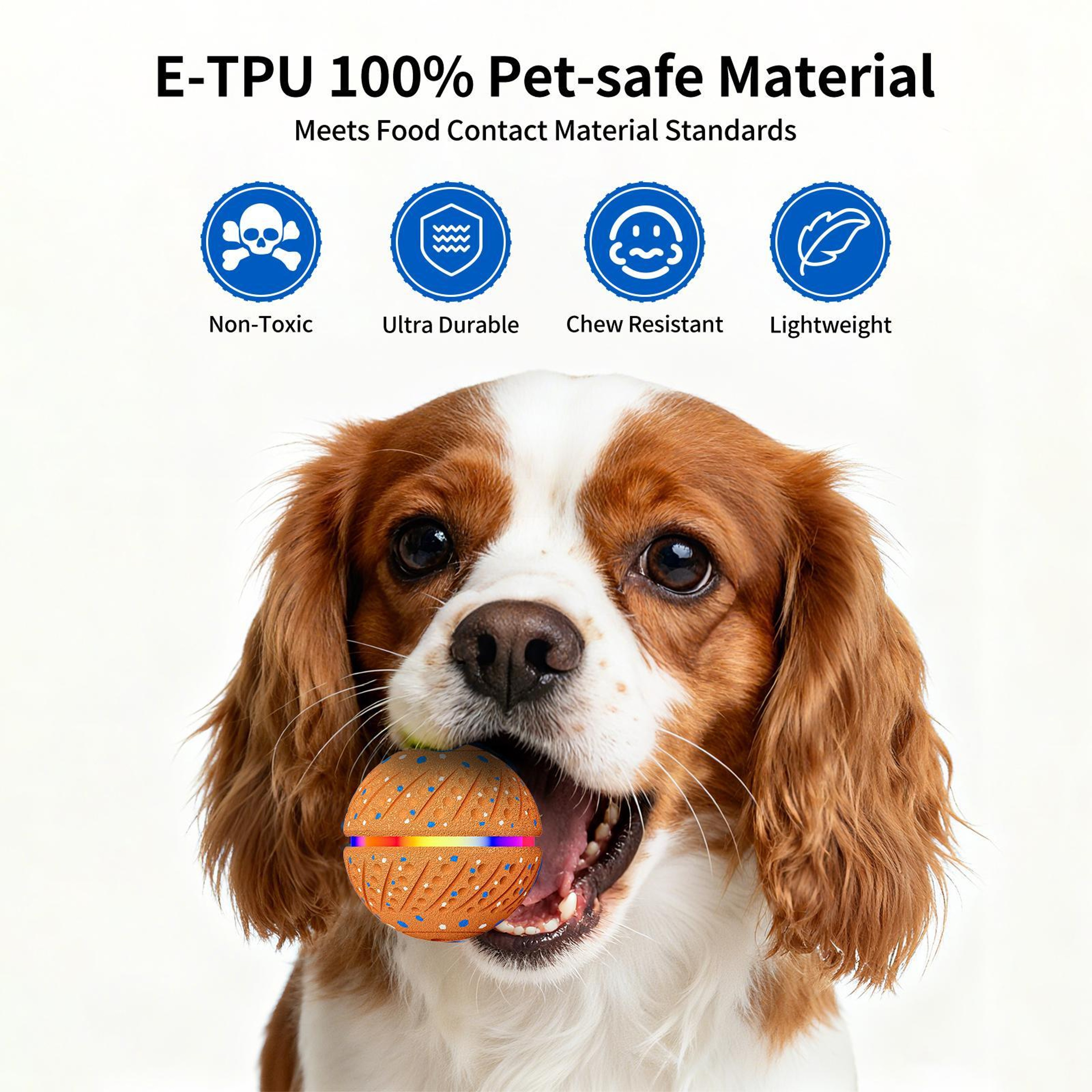 Smart Automatic Pet Toy Ball with LED Interactive Dog Training Ball  for Boredom Relief – view 5