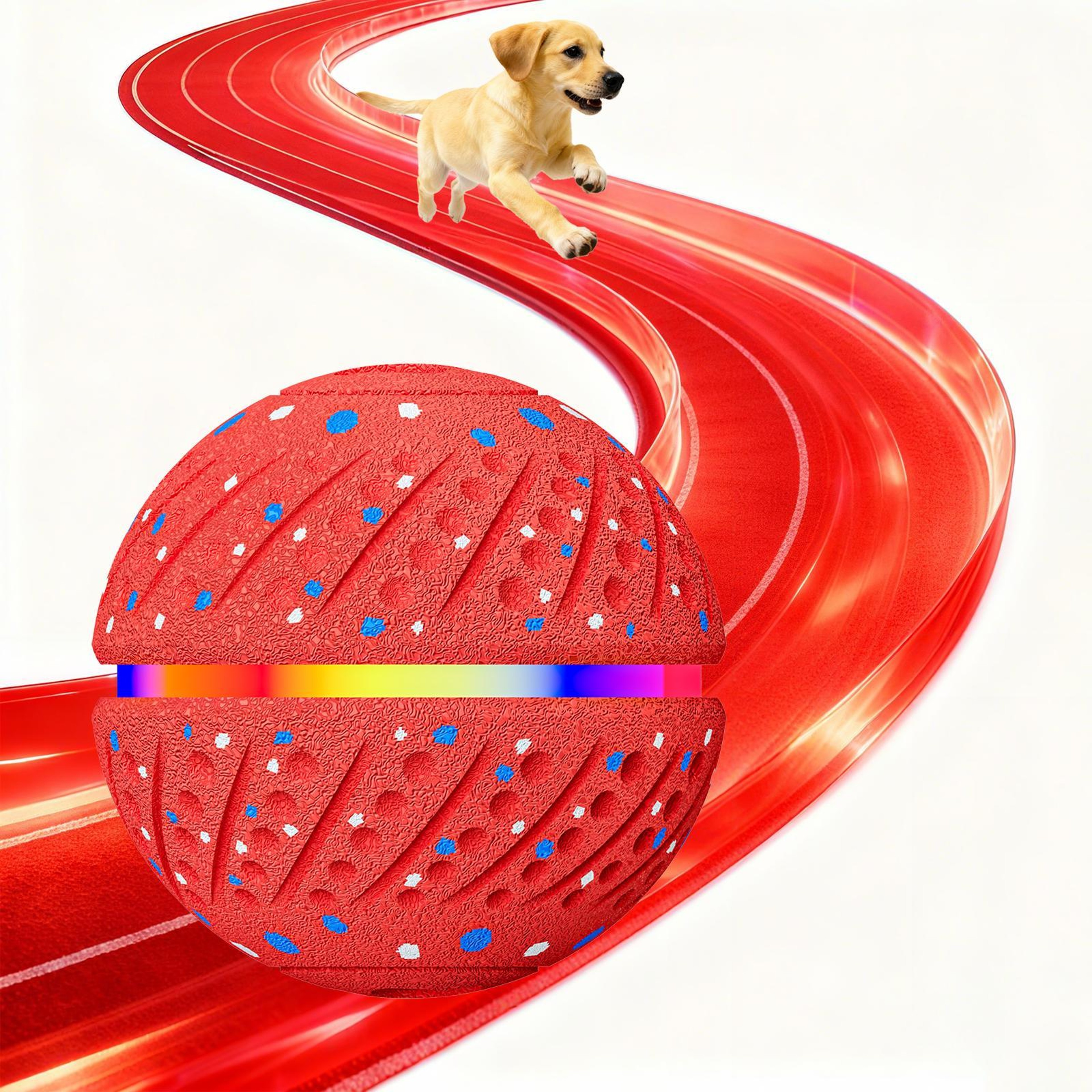 Smart Automatic Pet Toy Ball with LED Interactive Dog Training Ball  for Boredom Relief – view 9