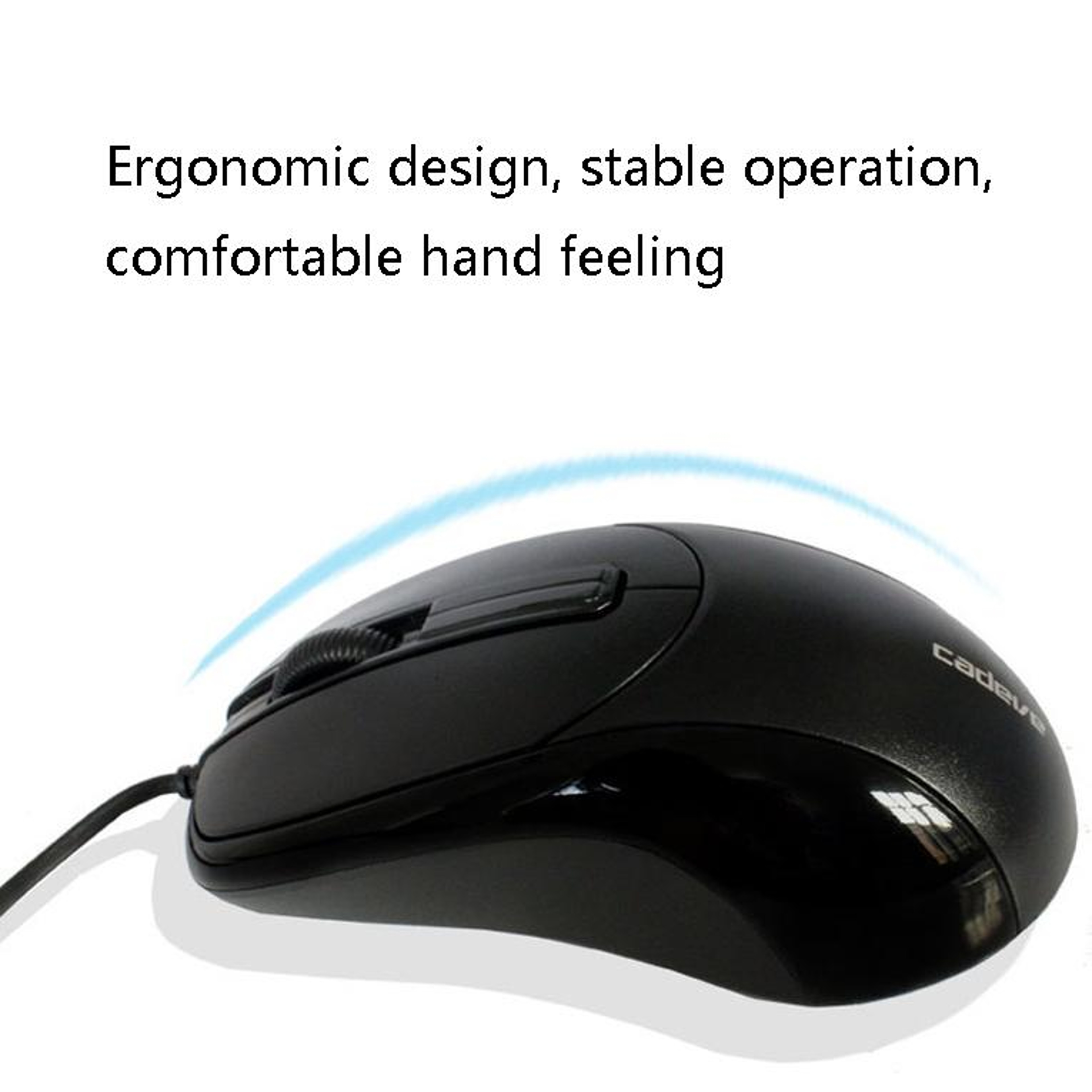 USB Wired Optical Mouse with Adjustable  Button USB/PS2 Computer Mouse for Home & Office Use – view 3