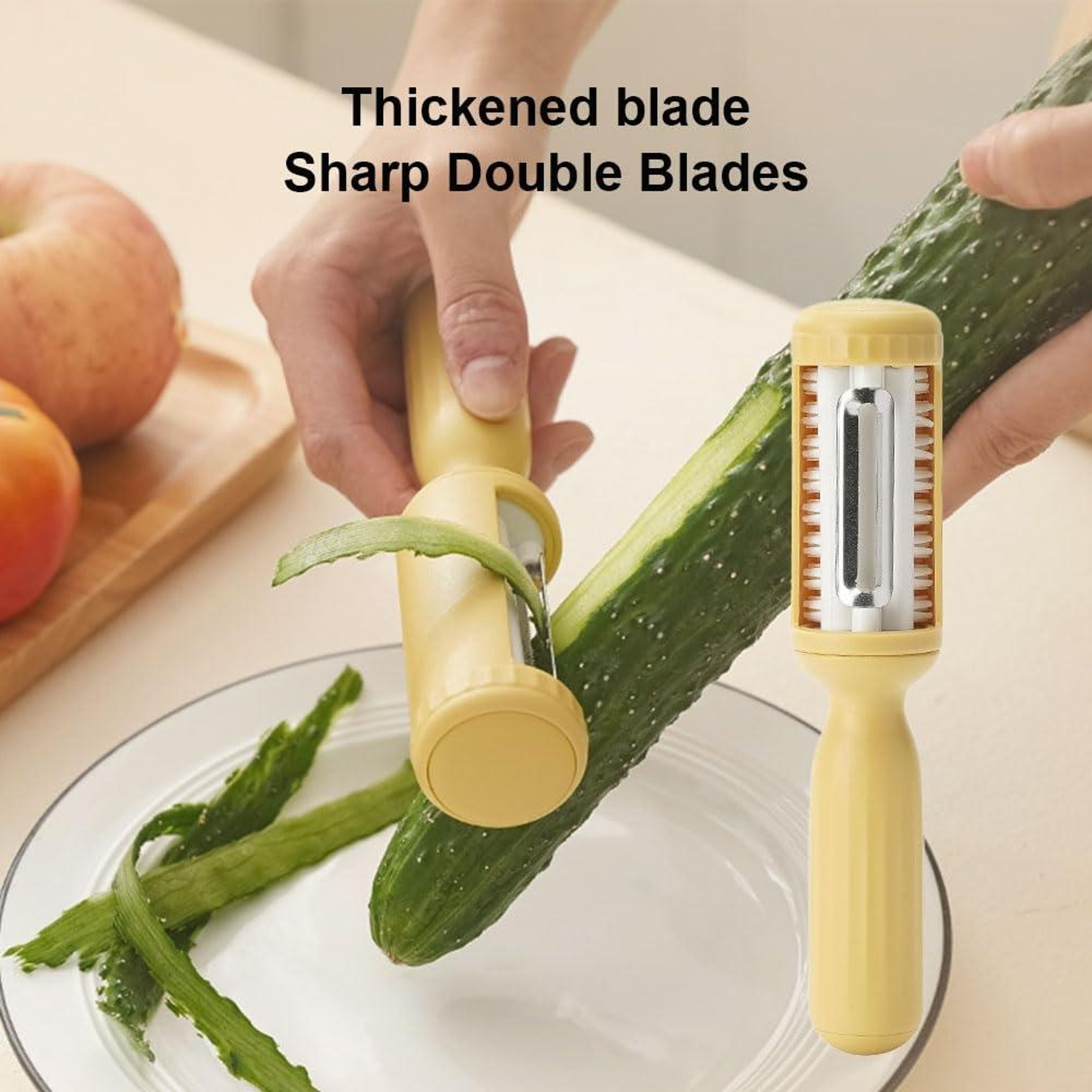 Vegetable Peeler and Cleaning Brush Kitchen Tool – view 4