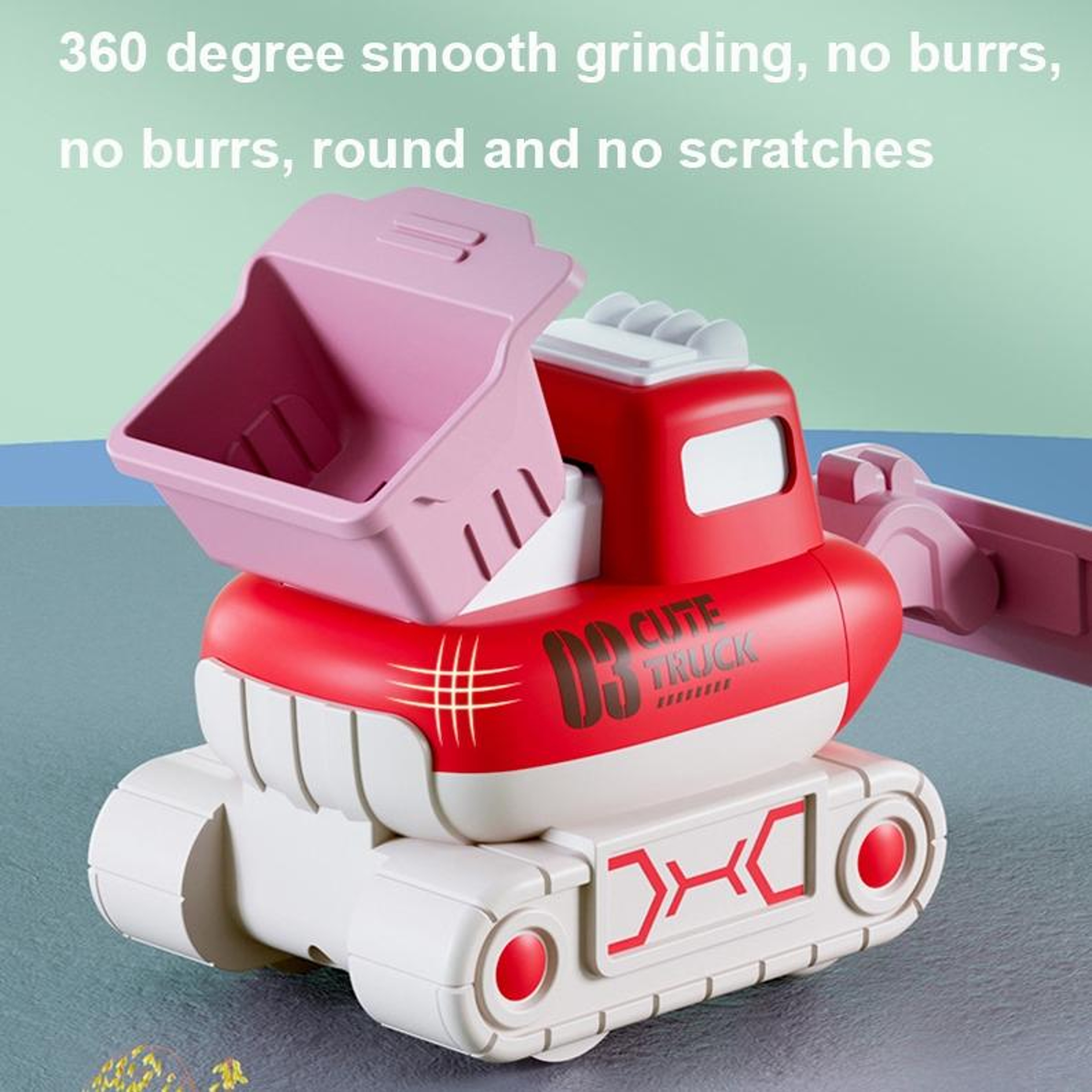 Cartoon Press and Go Inertia Toy Car Set for Kids Construction Play Vehicles – view 4