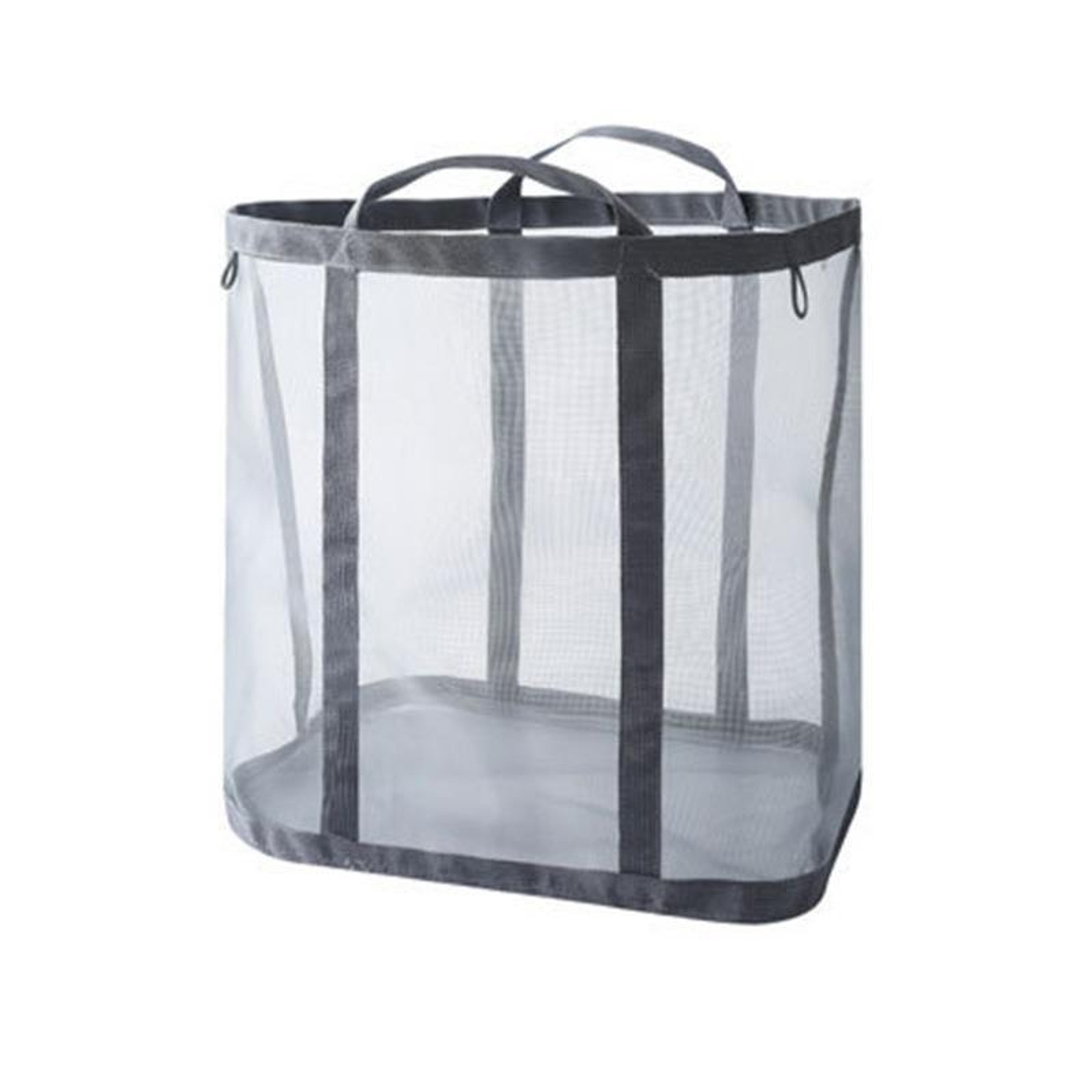 Wall Mounted Mesh Laundry Basket Foldable Portable Laundry Hamper with Handles – view 8