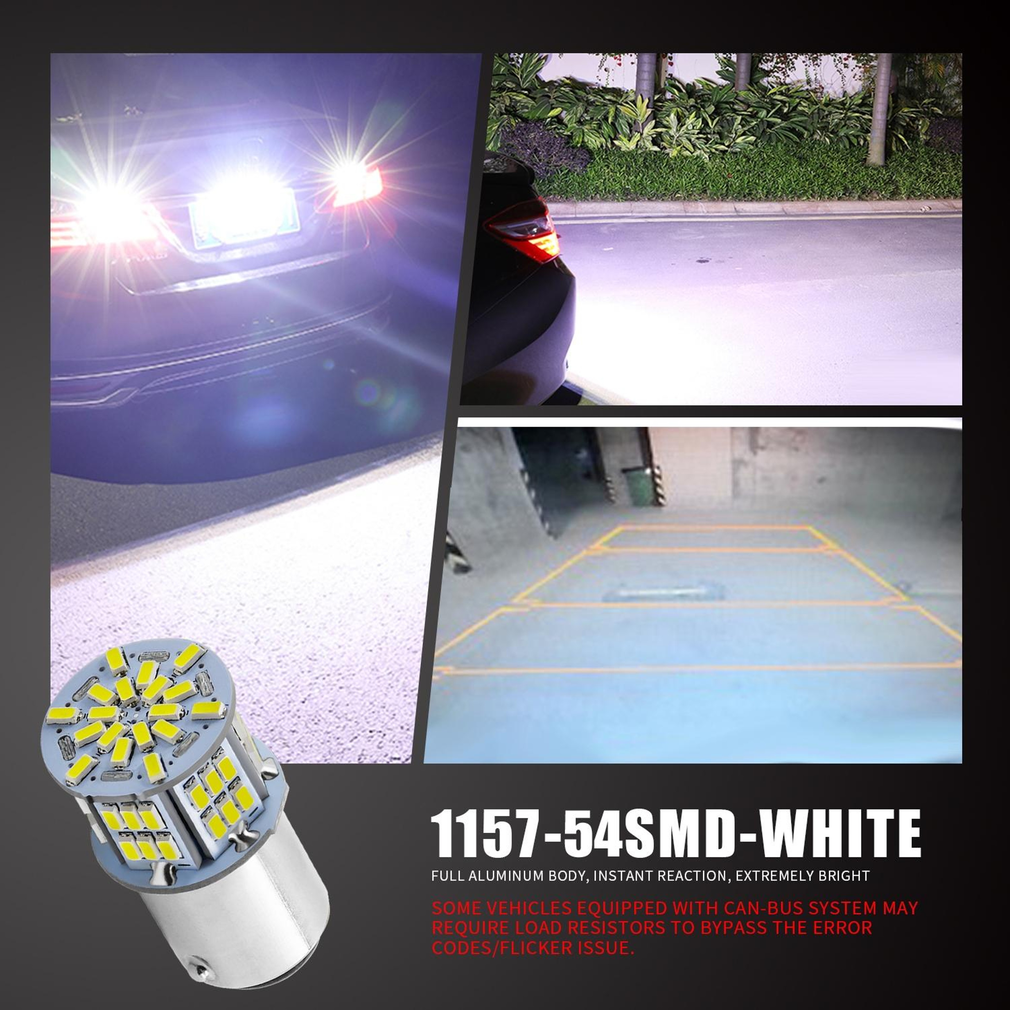 LED Brake Light Bulb  White High Brightness Car Tail Light Replacement – view 8