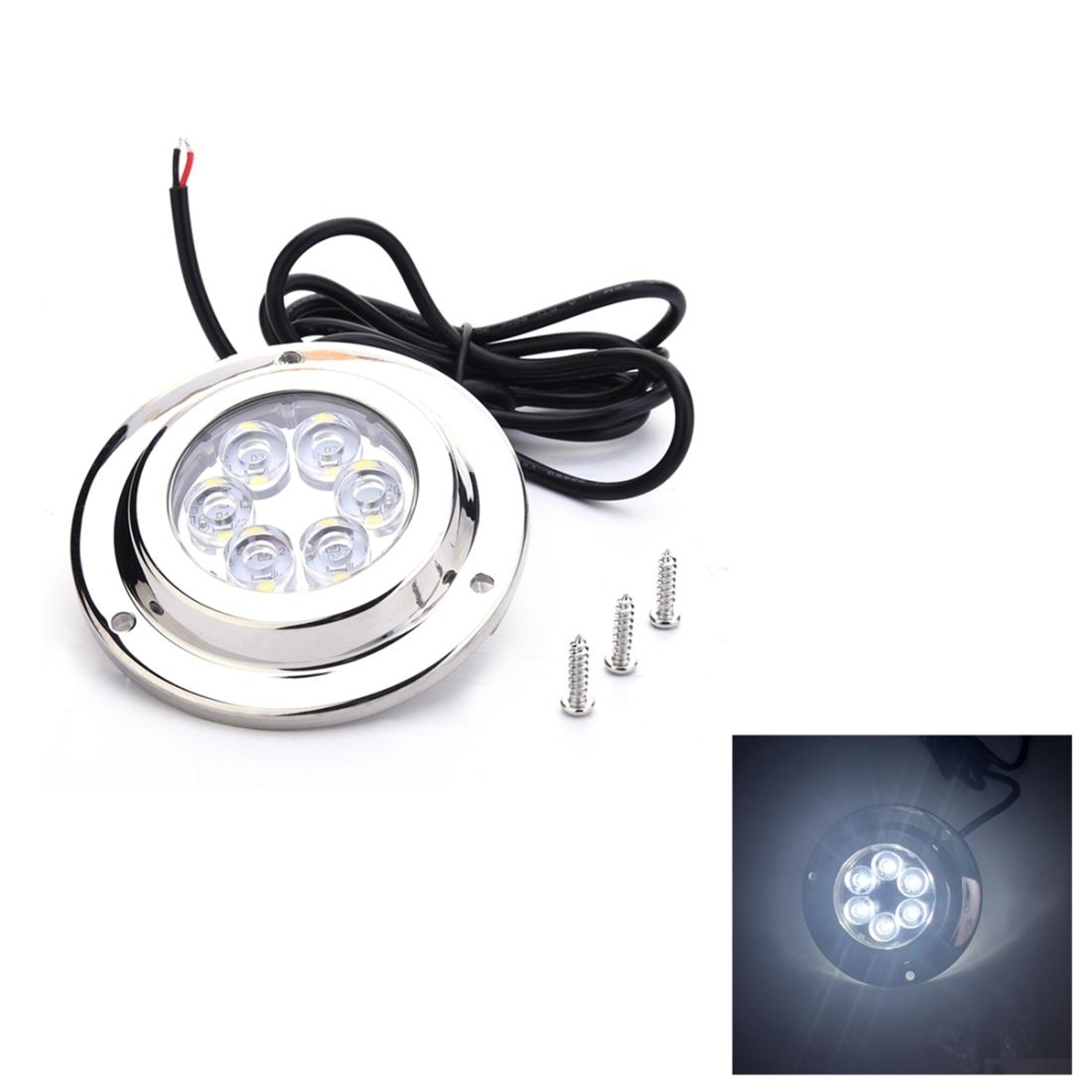 High Power Underwater Boat Light IP68 Marine LED Transom Light for Yacht – view 7