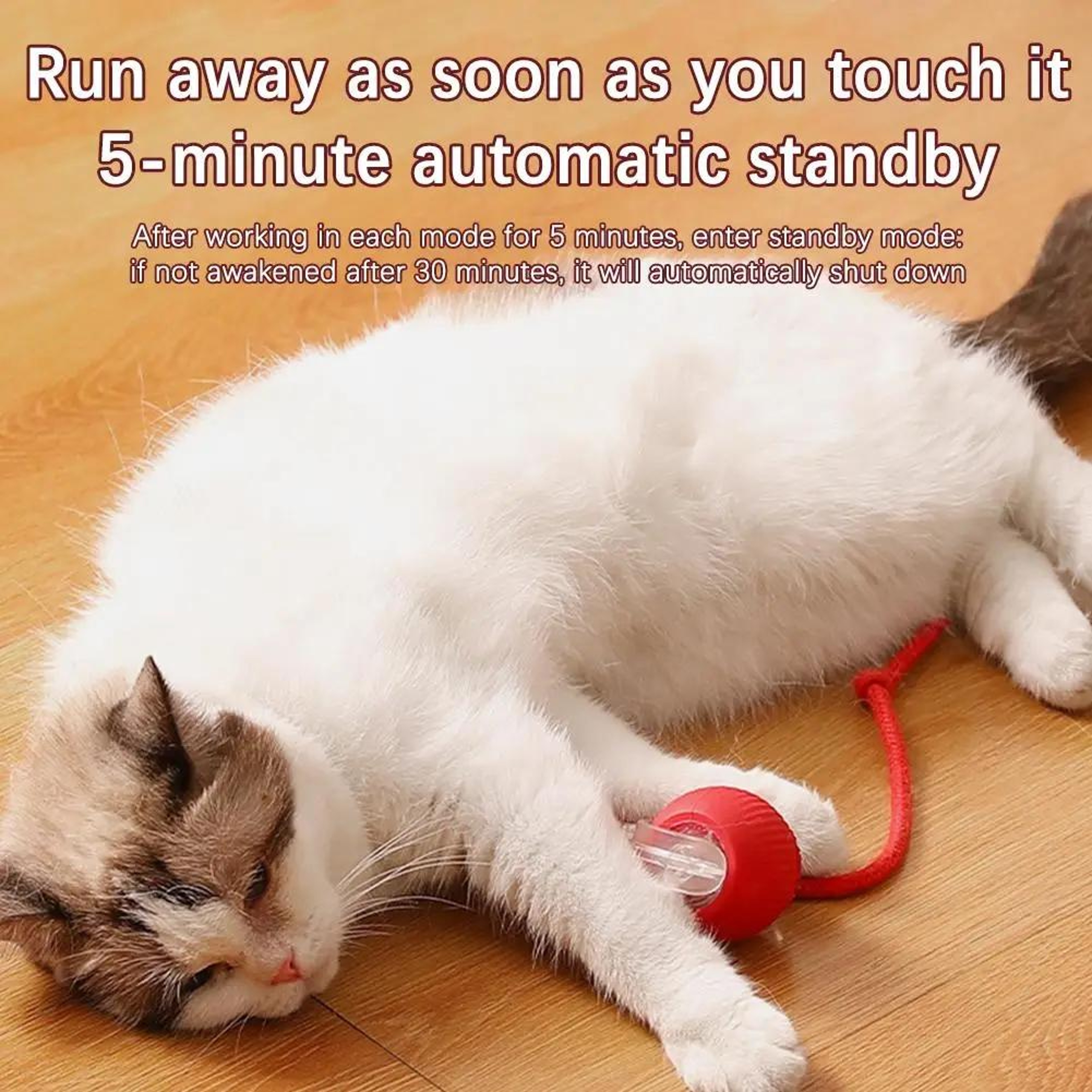 Smart Avoid Electric Cat Toy Ball Interactive Automatic Play Toy for Cats – view 8