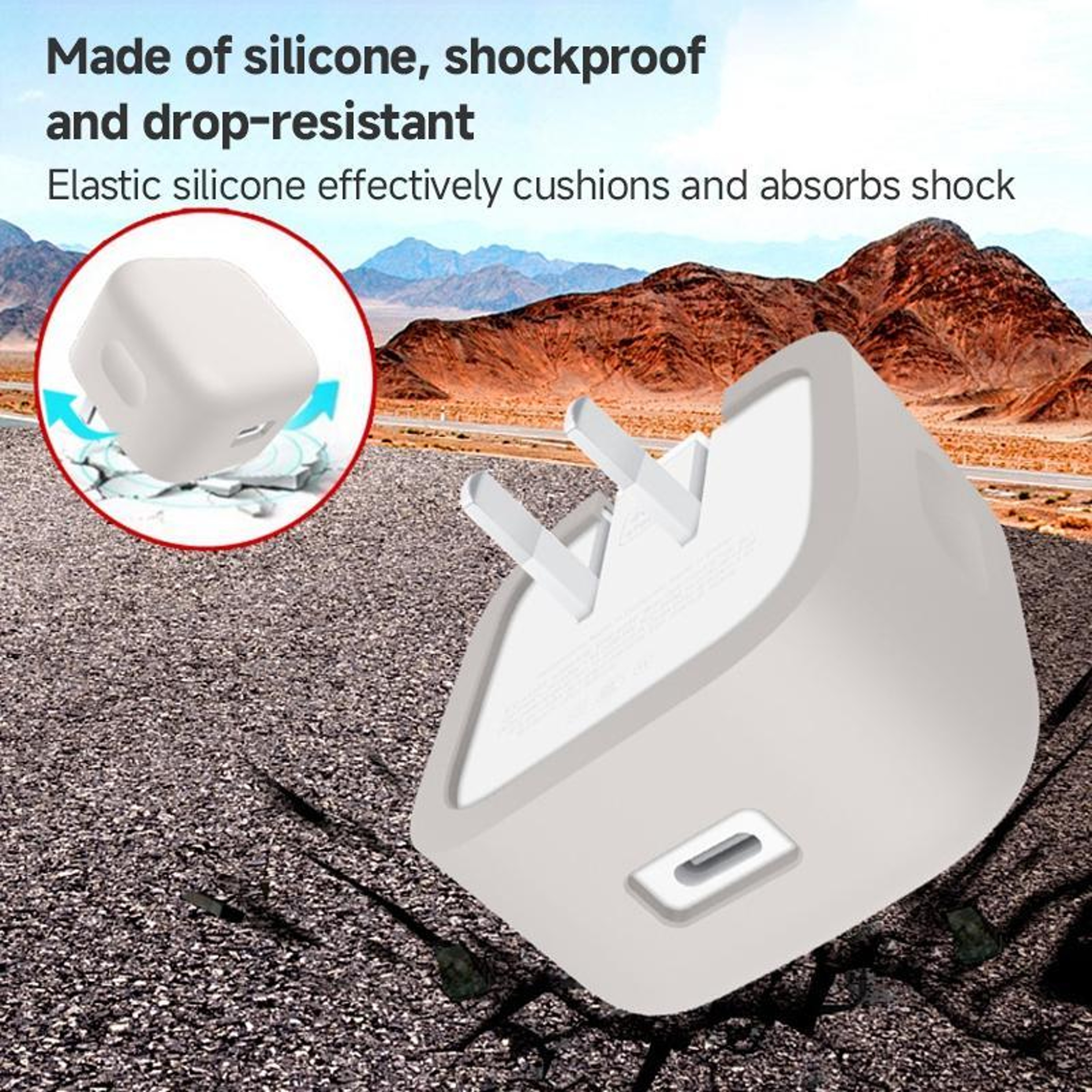 Apple Charger Case Silicone Cover  Shockproof MacBook Power Adapter Protector – view 5