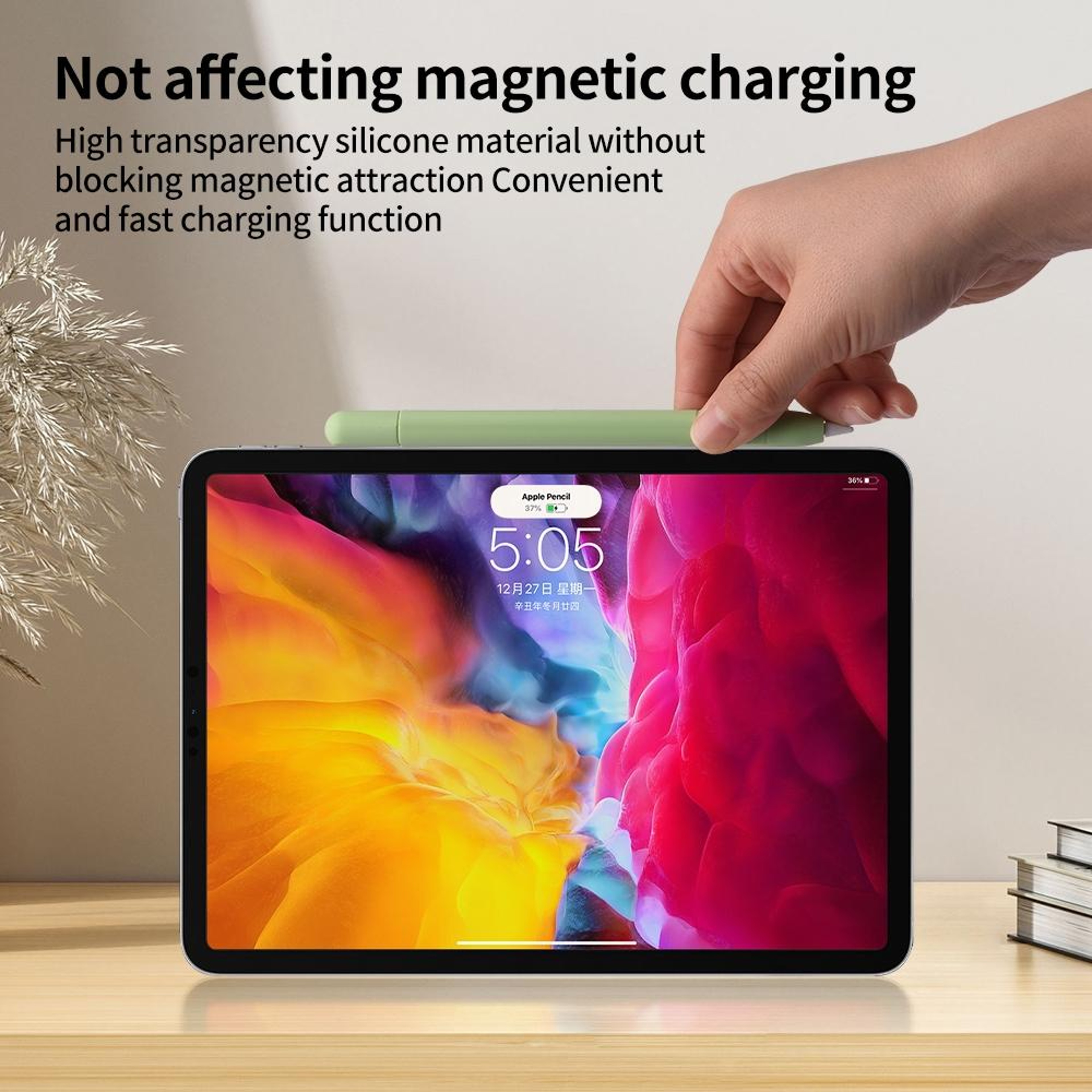 Silicone Apple Pencil USB-C Case with Anti-Slip Grip Protective Sleeve – view 7