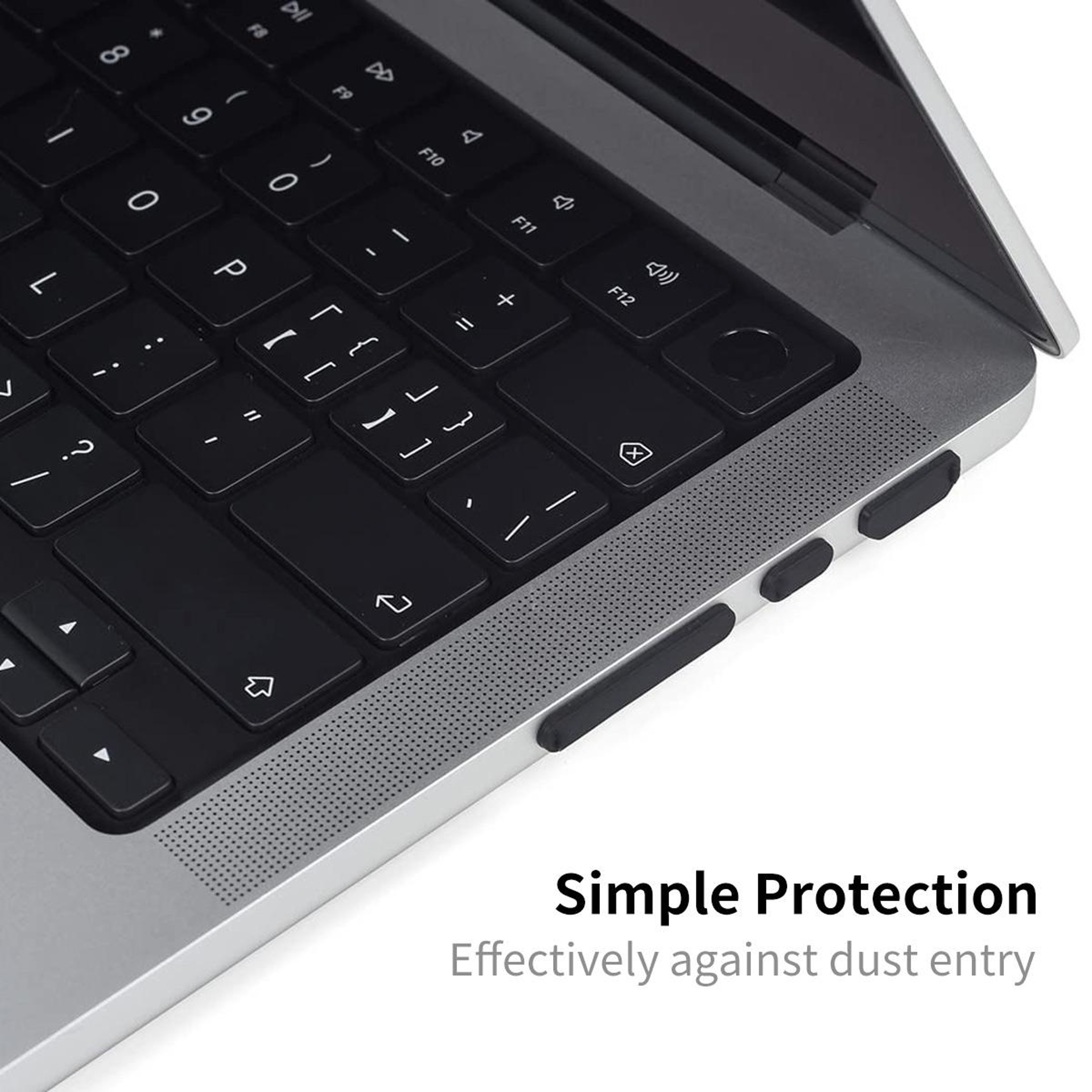 MacBook dust plug, laptop port dust cover, MacBook Air dust plugs, silicone dust proof plugs, MacBook port protector – view 4