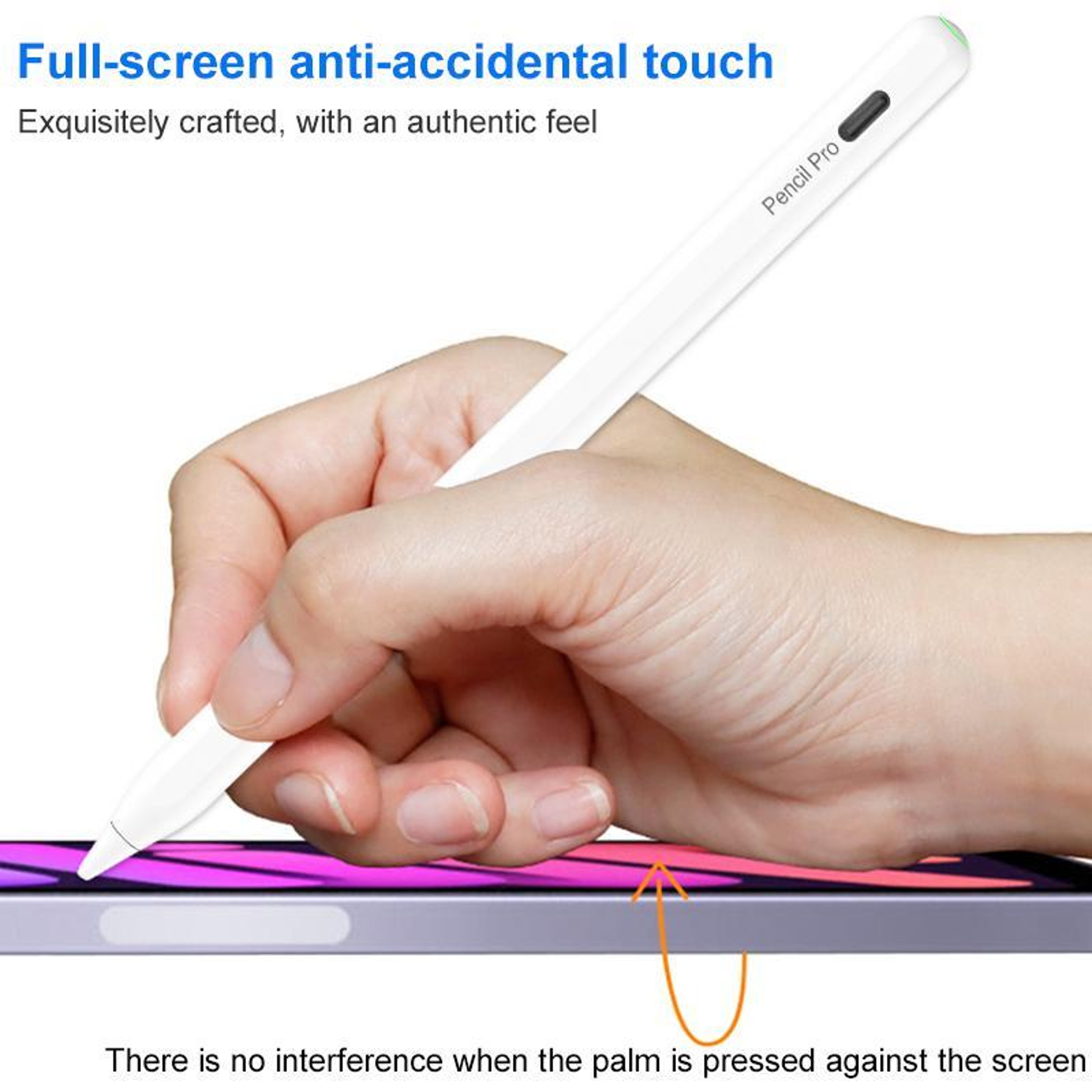 RedPepper P25 Pro iPad Stylus Pen Magnetic Charging Palm Rejection Capacitive Stylus (White) – view 7