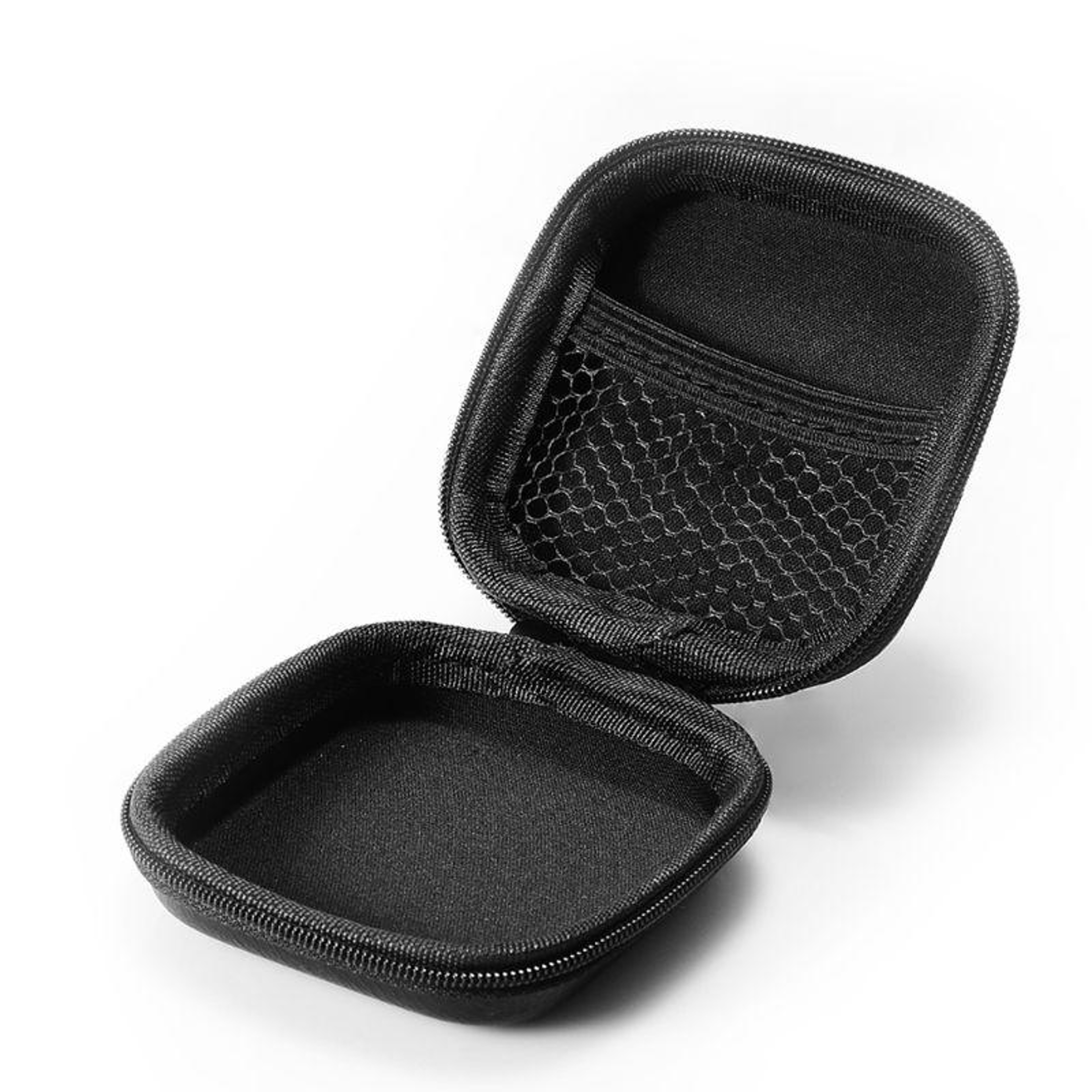 Retro Leather Tech Pouch Cable Organizer Case for Earphones and Travel Accessories – view 4