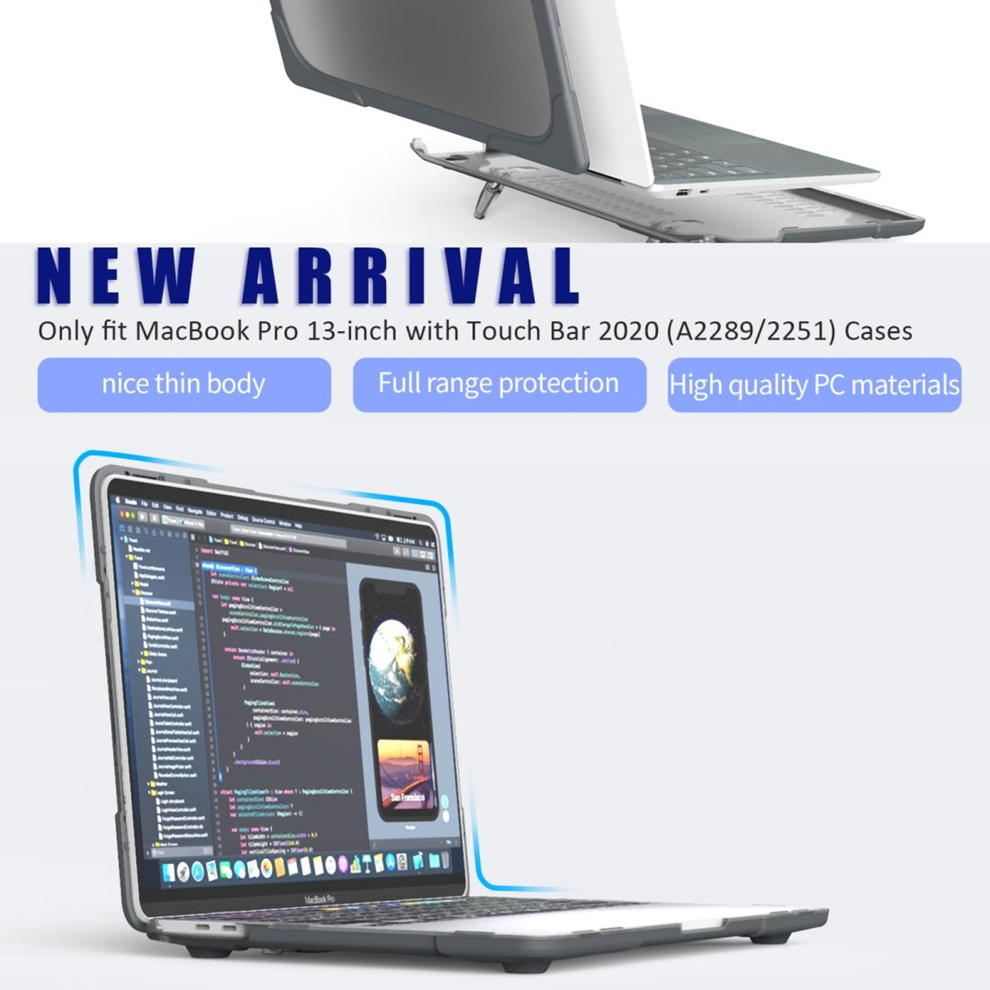 MacBook Pro Shockproof Protective Case & Organizer Storage Bag Water Resistant Laptop Sleeve – view 6