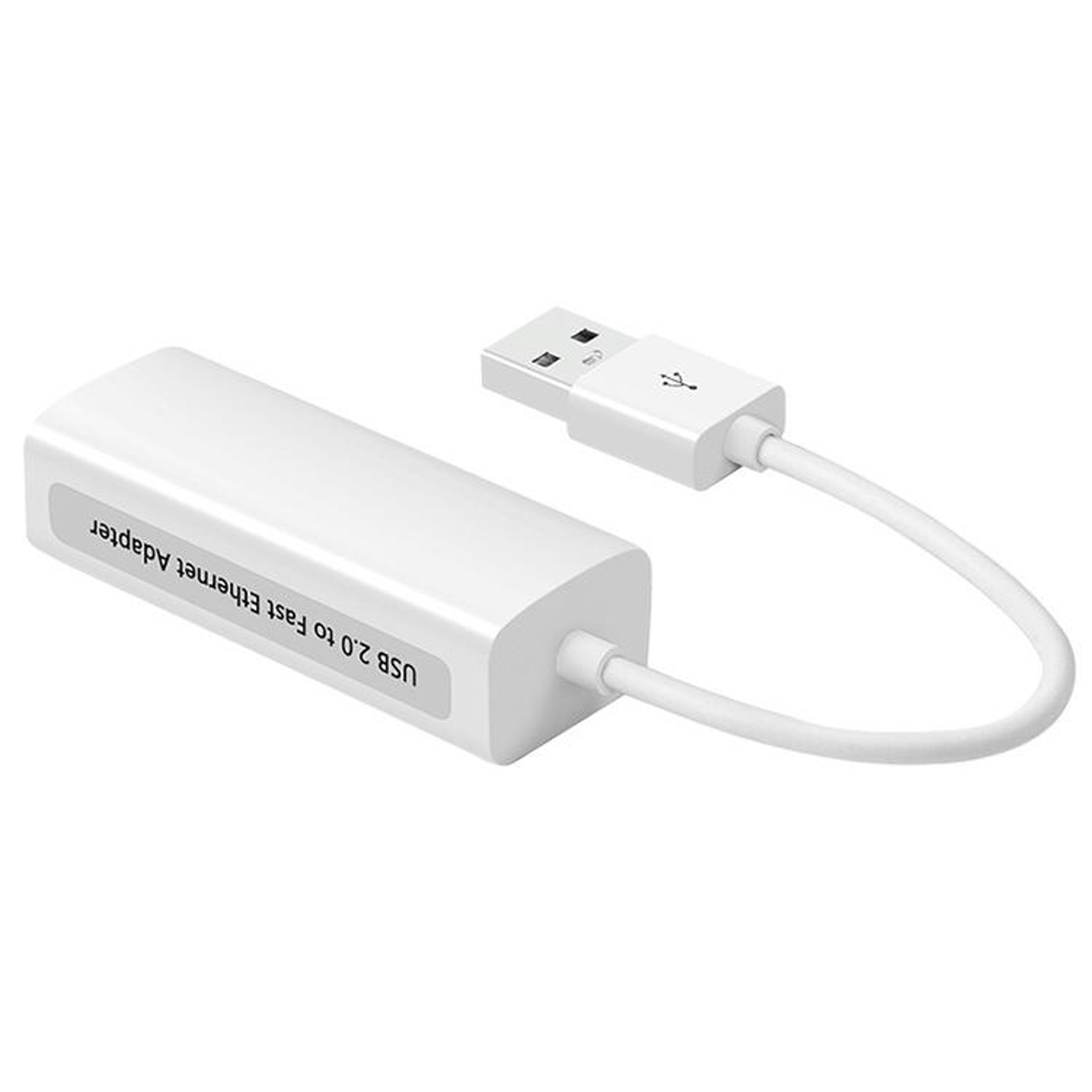 USB 2.0 Fast Ethernet Adapter White – USB to LAN Converter for Stable Wired Internet Connection – view 3