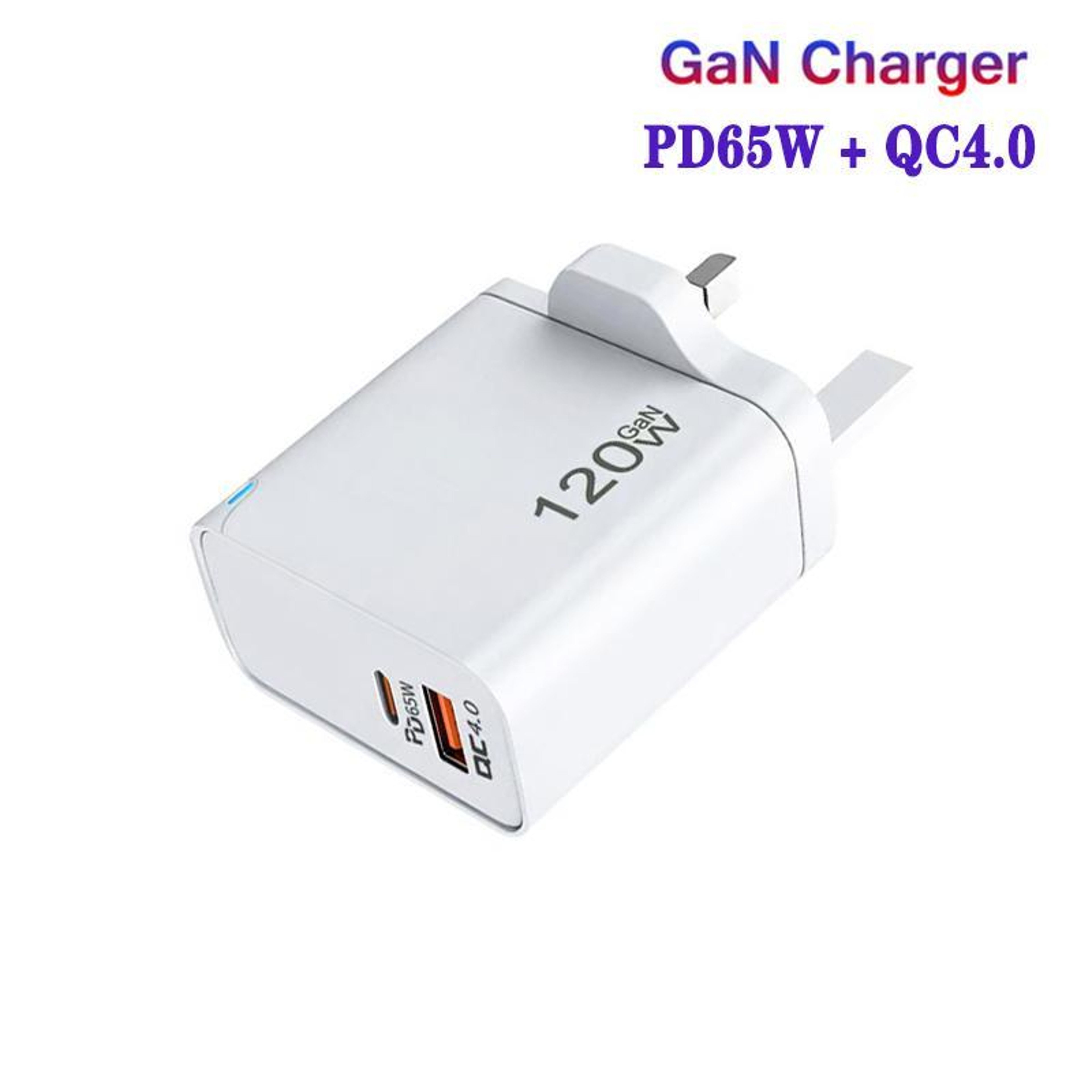65W GaN PD Fast Charger USB-C QC4.0 UK Plug for MacBook, Laptop & Phone – view 2