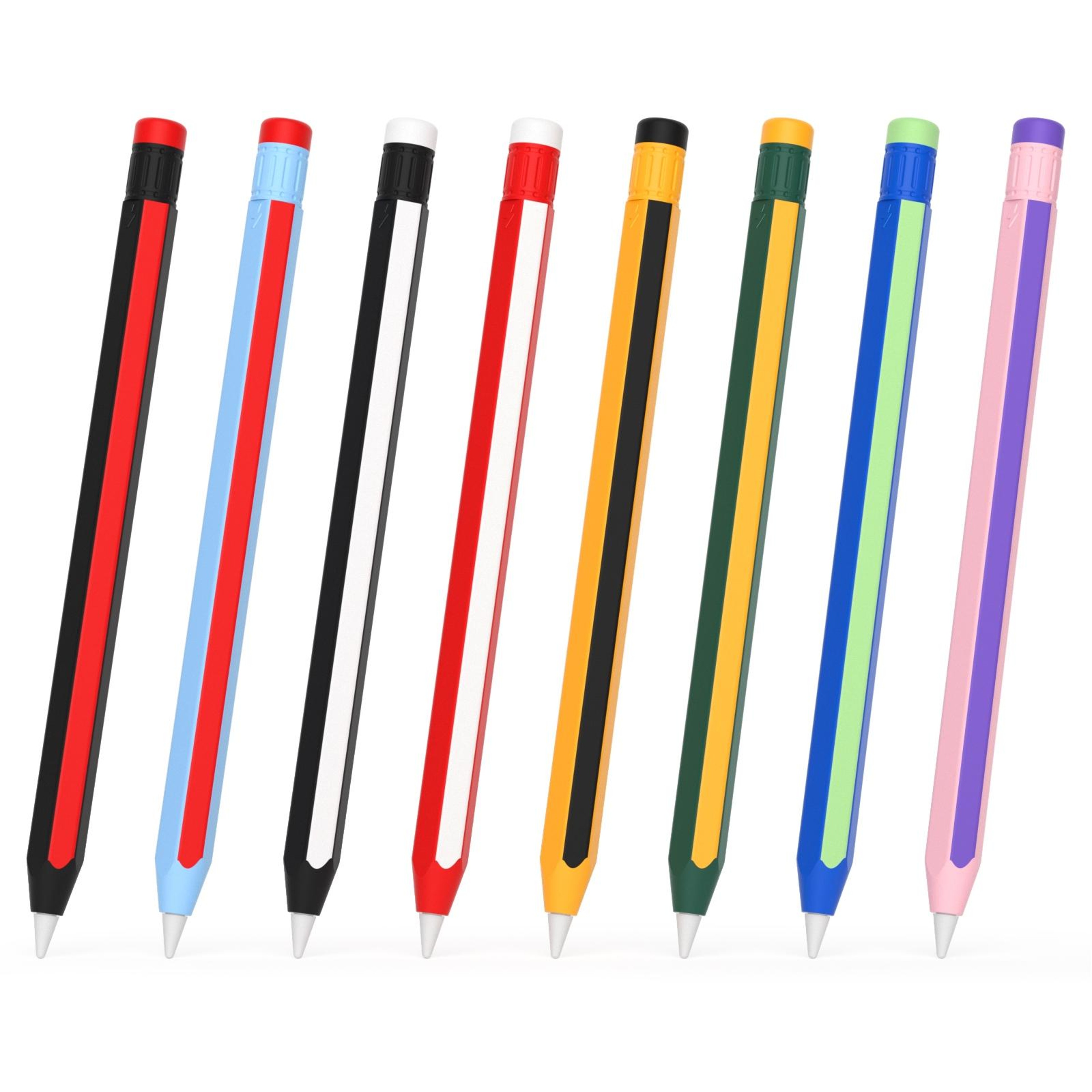 Colorful Silicone Protective Case for Apple Pencil  & Pencil Pro Stylus Cover Shockproof Grip – view 2