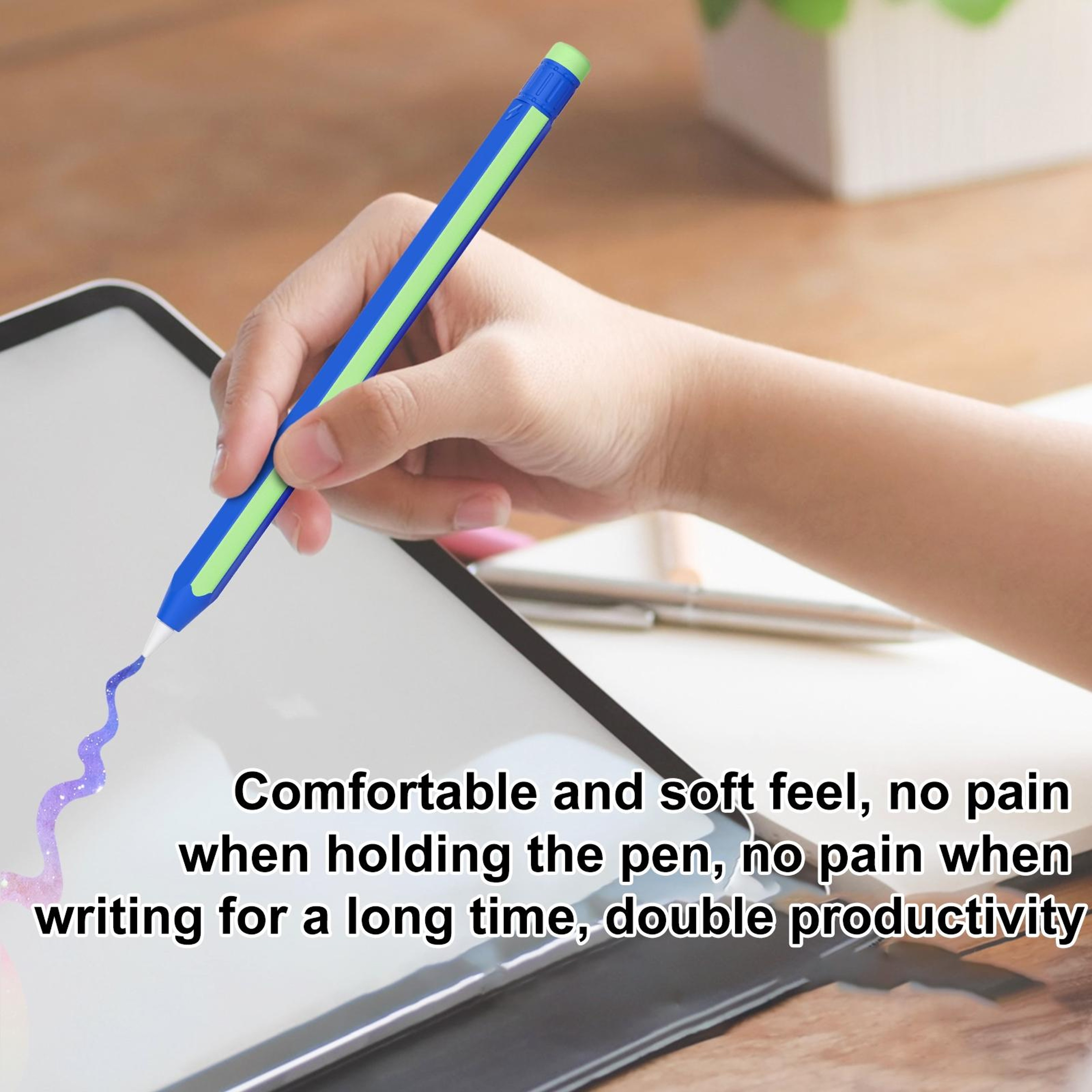 Colorful Silicone Protective Case for Apple Pencil  & Pencil Pro Stylus Cover Shockproof Grip – view 8