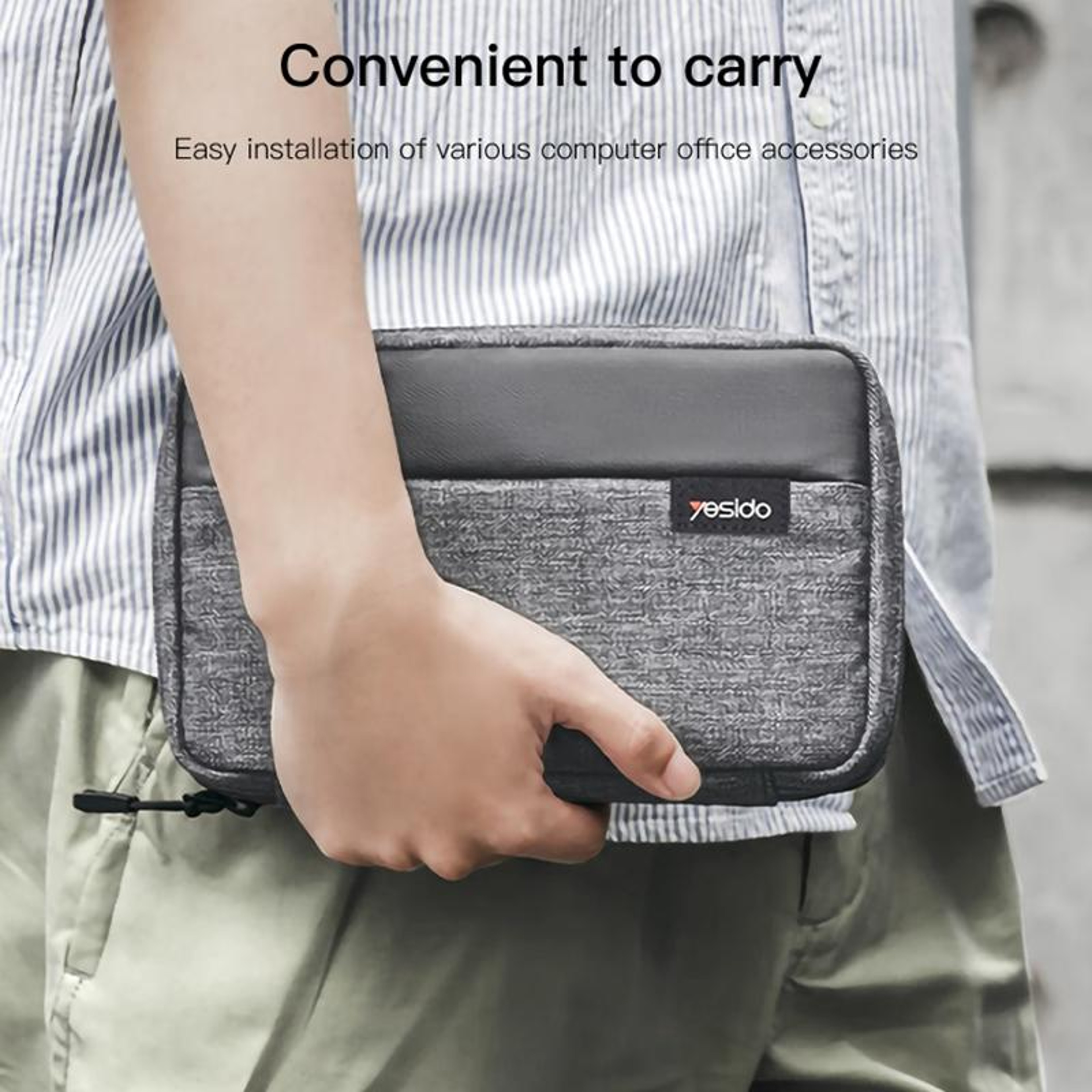 Multifunctional Digital Accessories Organizer Bag Travel Cable & Tech Storage Case – view 9