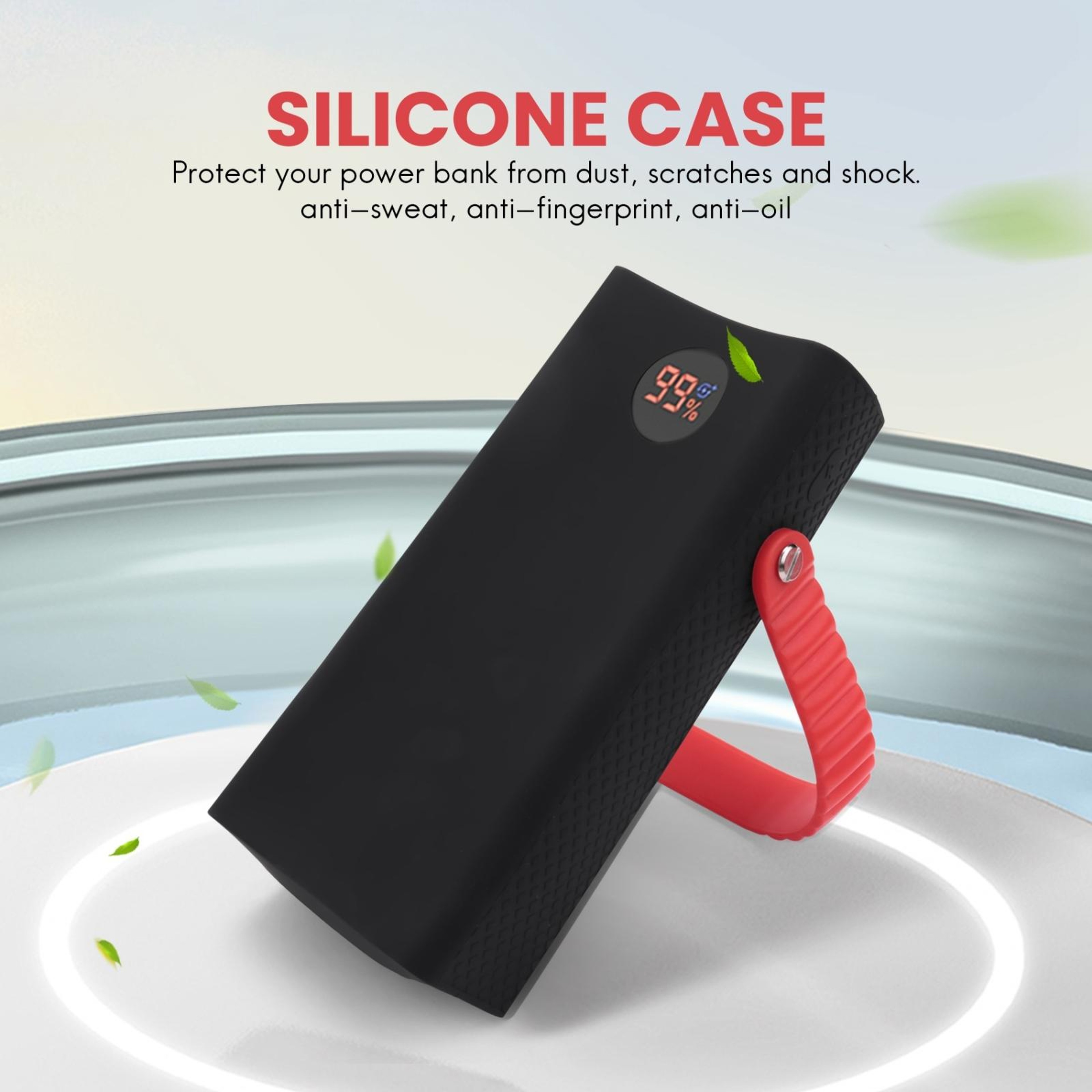 Silicone Anti-Fall Power Bank Protective Cover for  Shockproof Case – view 6