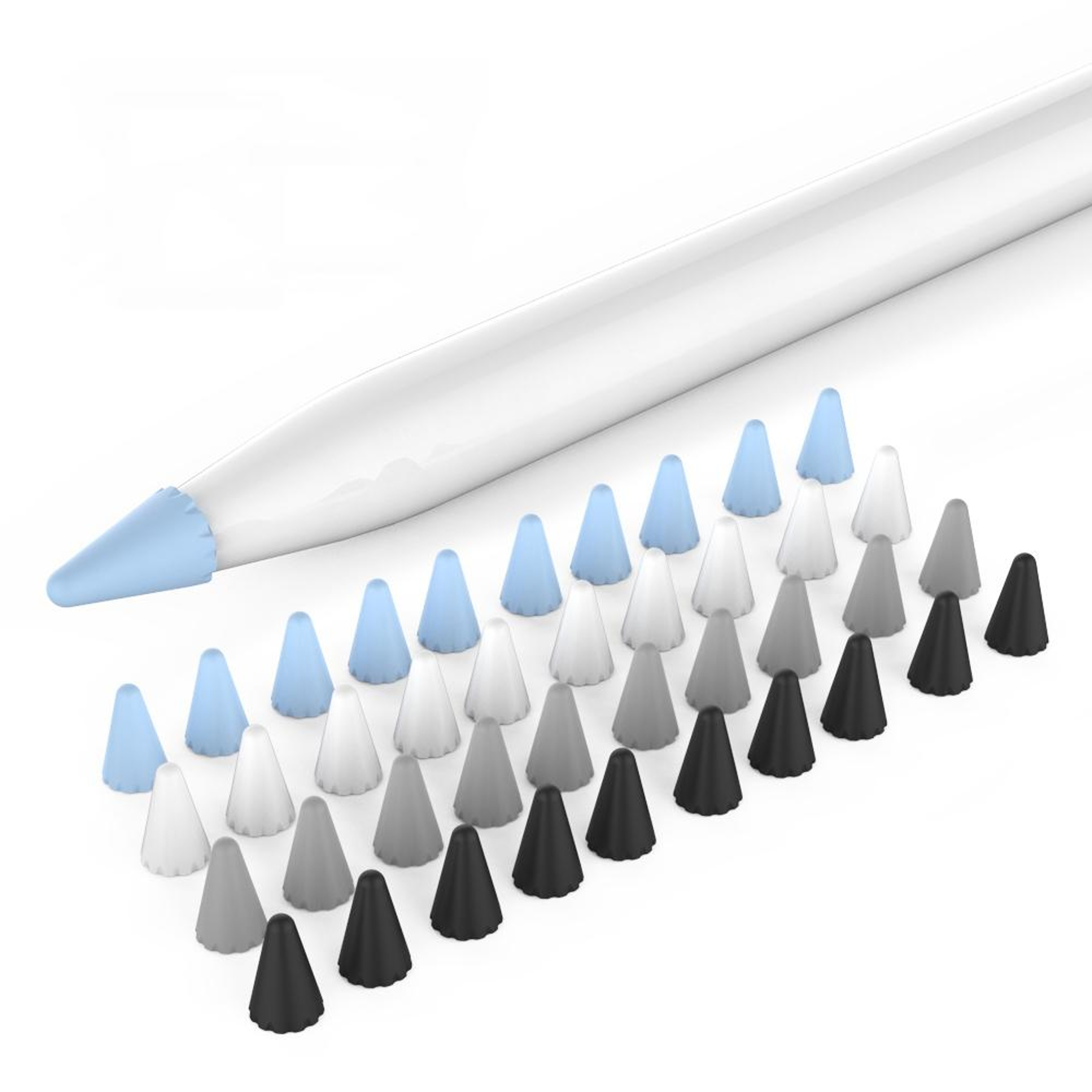 Apple Pencil Tip Protector Silicone Covers 40 Pack for Apple Pencil 1 & 2 – view 1