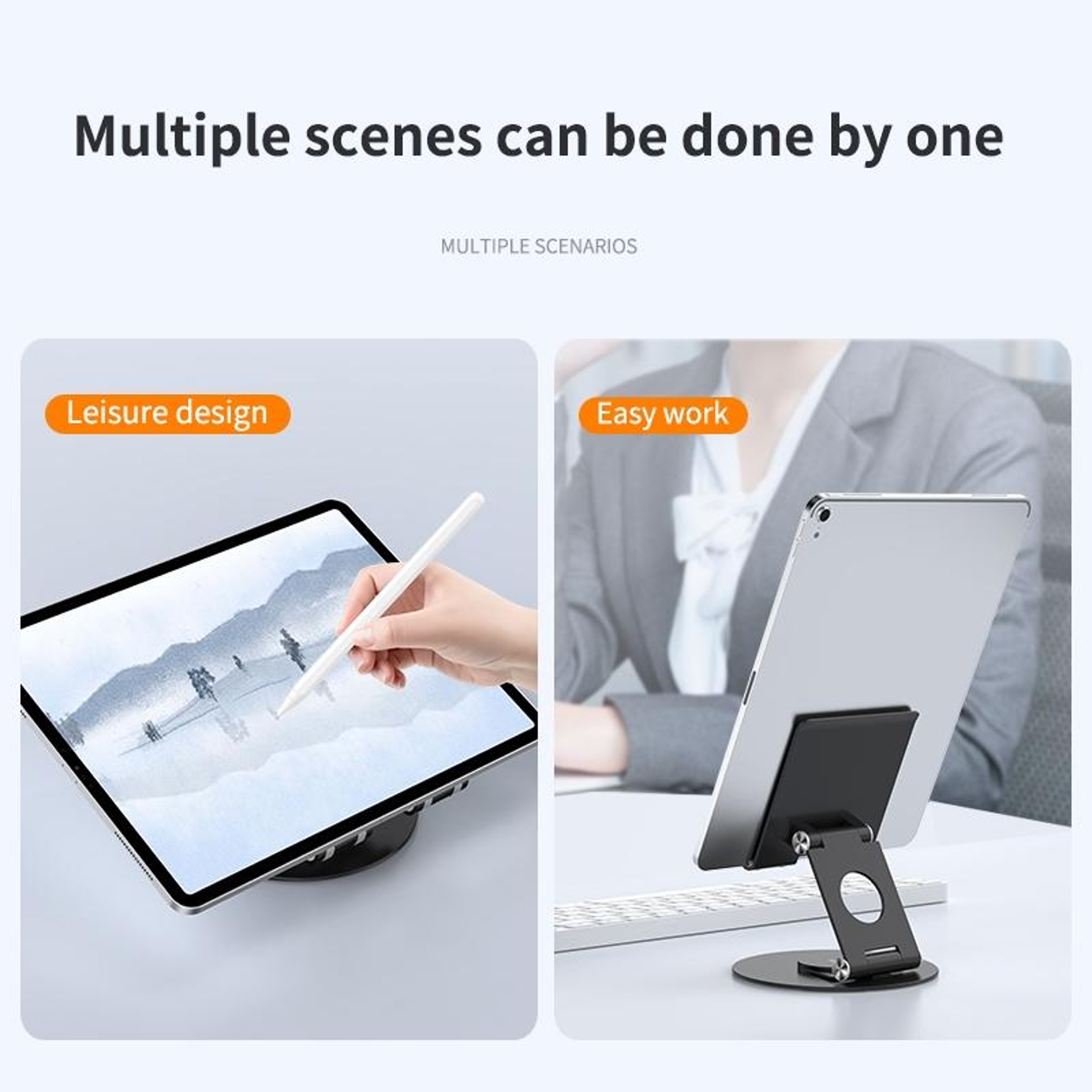 Foldable Laptop Stand Adjustable Height Aluminum Laptop Holder – view 4
