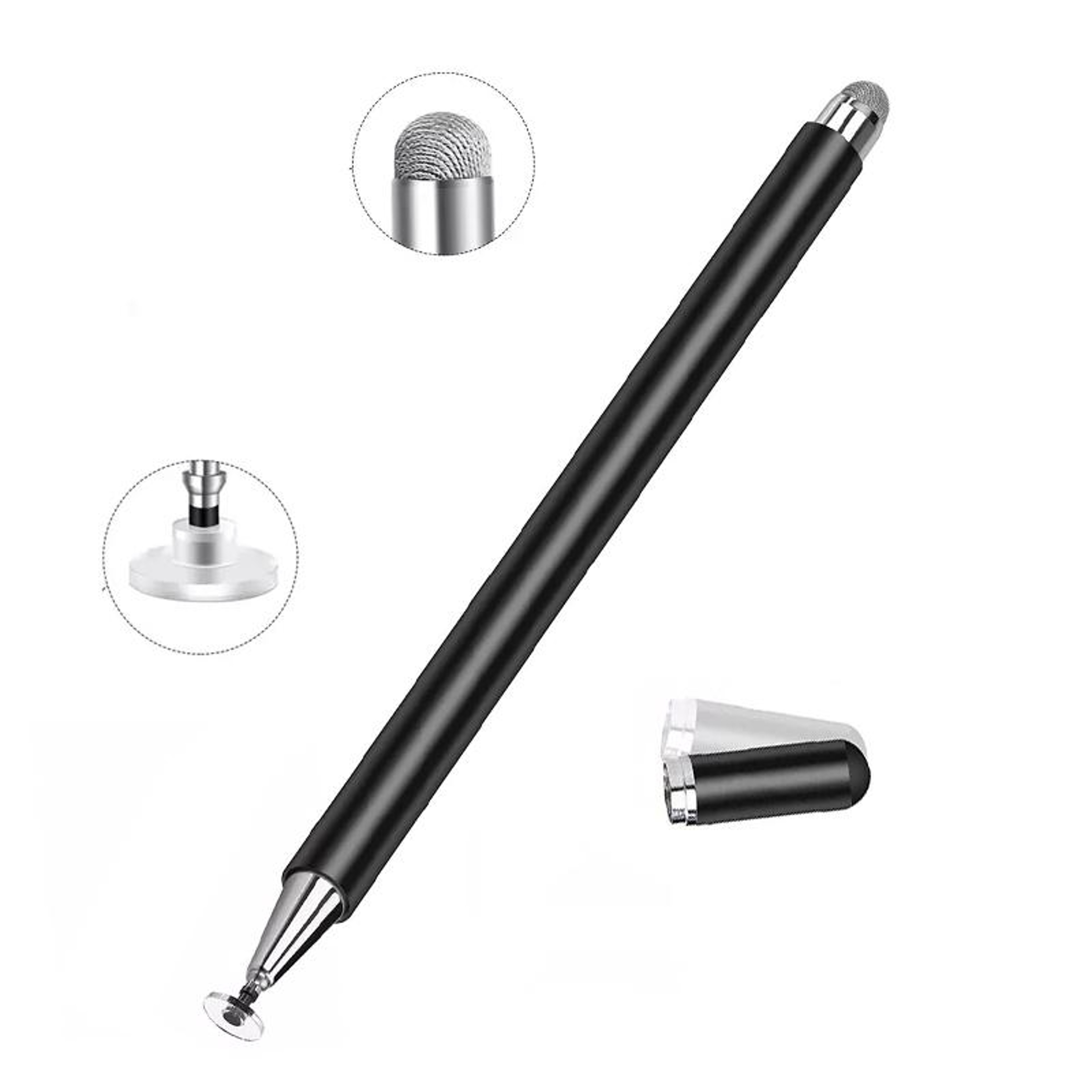 Precision Stylus Pen for Touch Screens with Magnetic Cap & Disc Tip – view 1