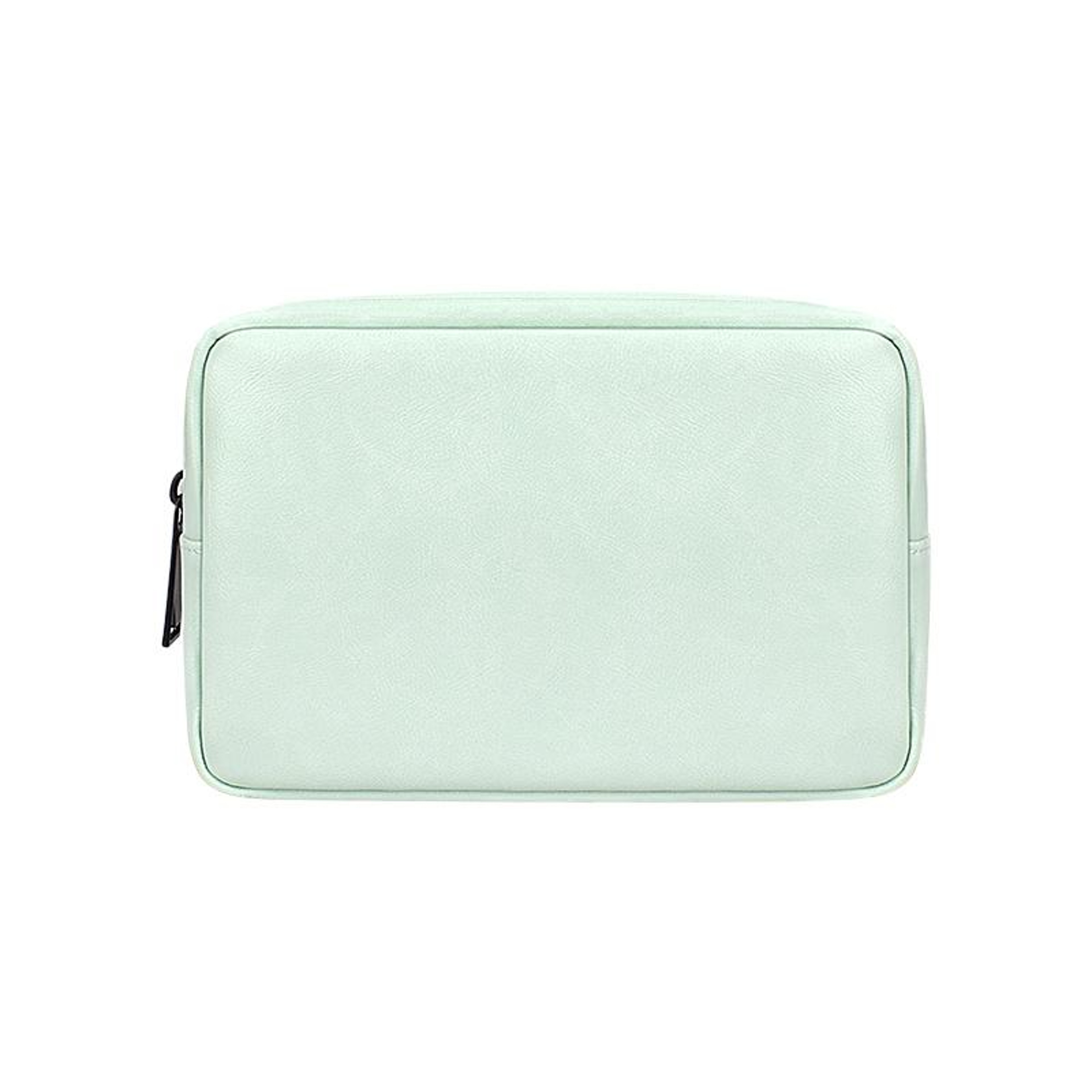 Sky Blue PU Leather Cable Organizer Bag, Portable Travel Electronics Storage Pouch – view 11