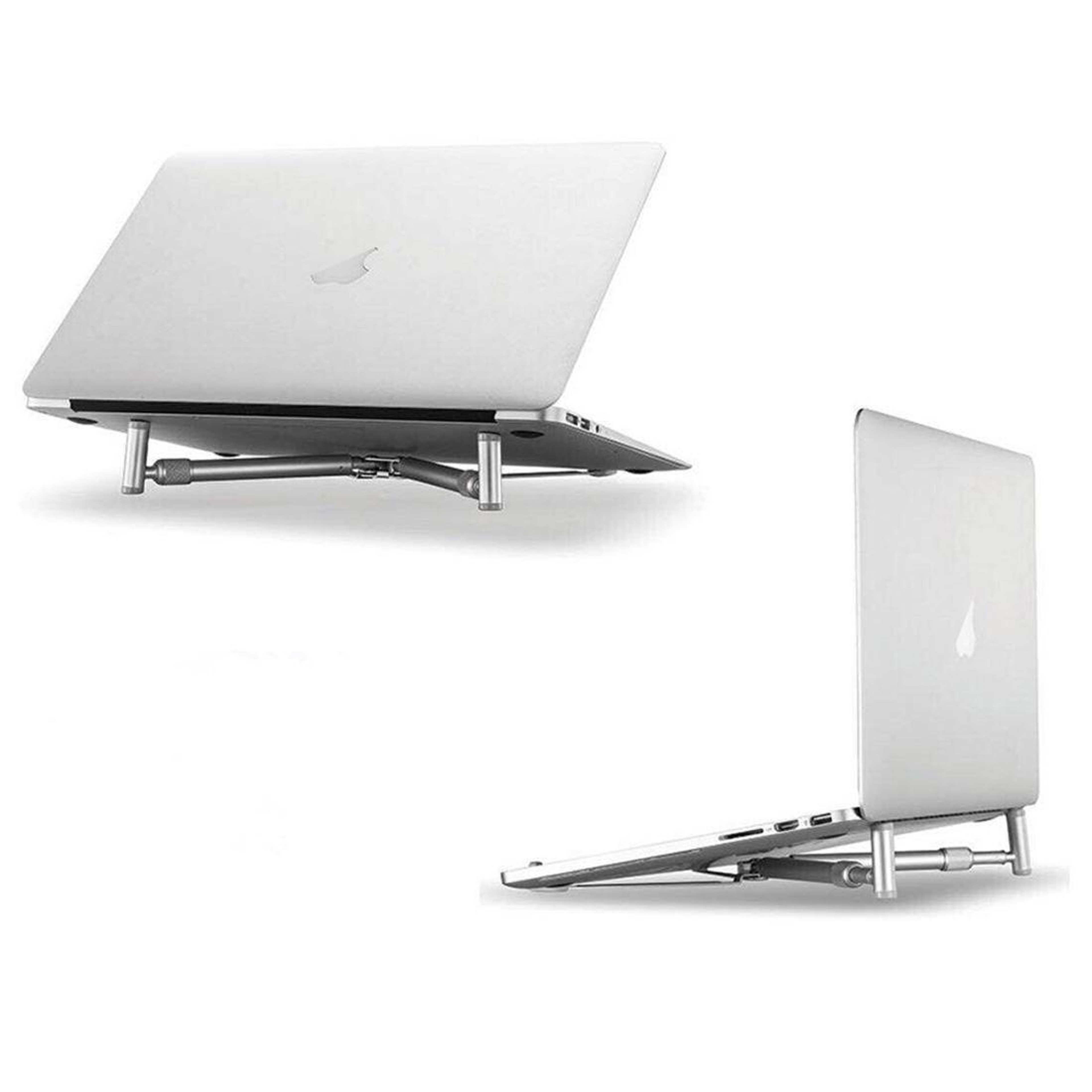 Foldable Aluminum Alloy Adjustable Laptop Stand for Devices Ergonomic Height Extender Holder – view 4