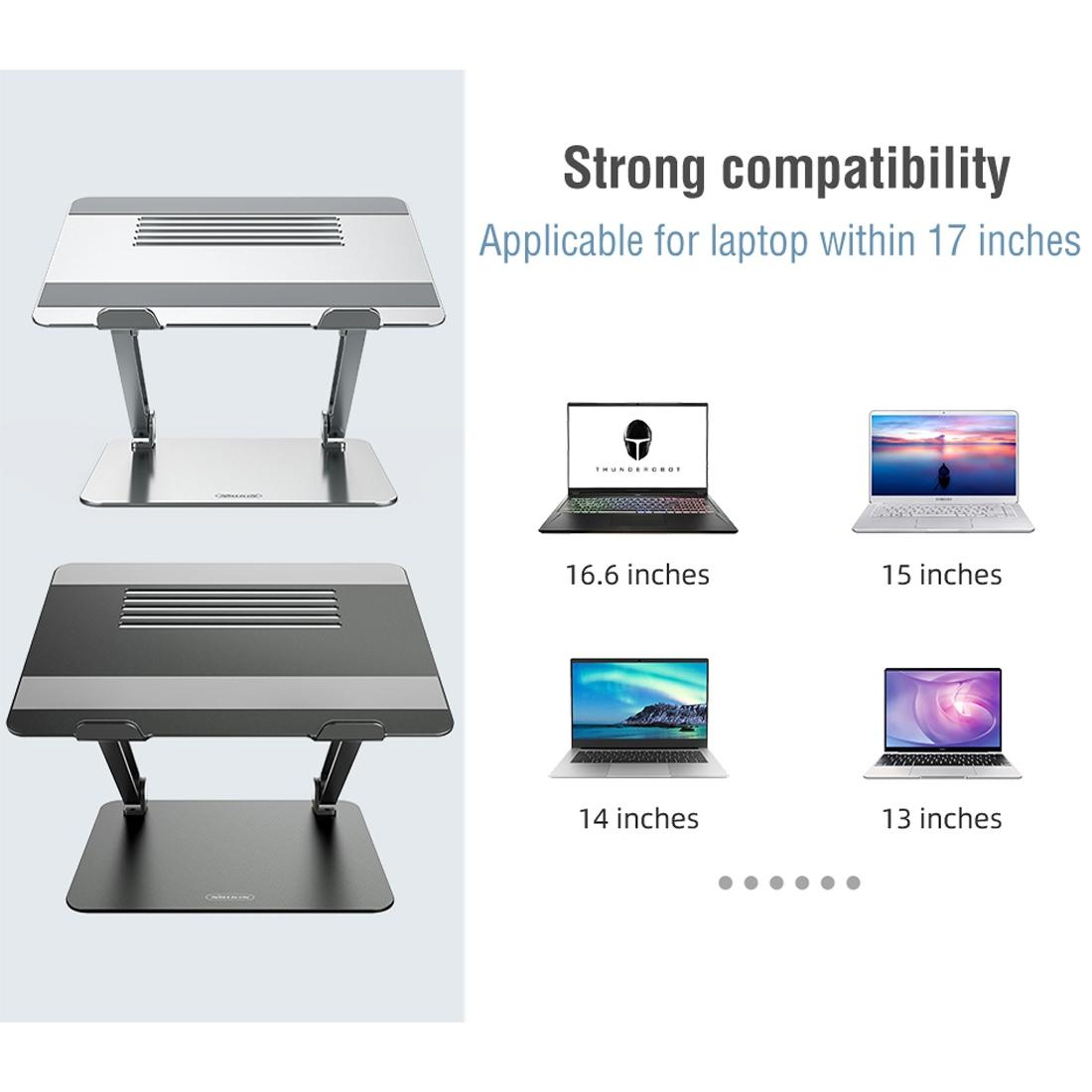 ProDesk Adjustable Laptop Stand Aluminum Ergonomic Foldable Notebook Holder – view 12