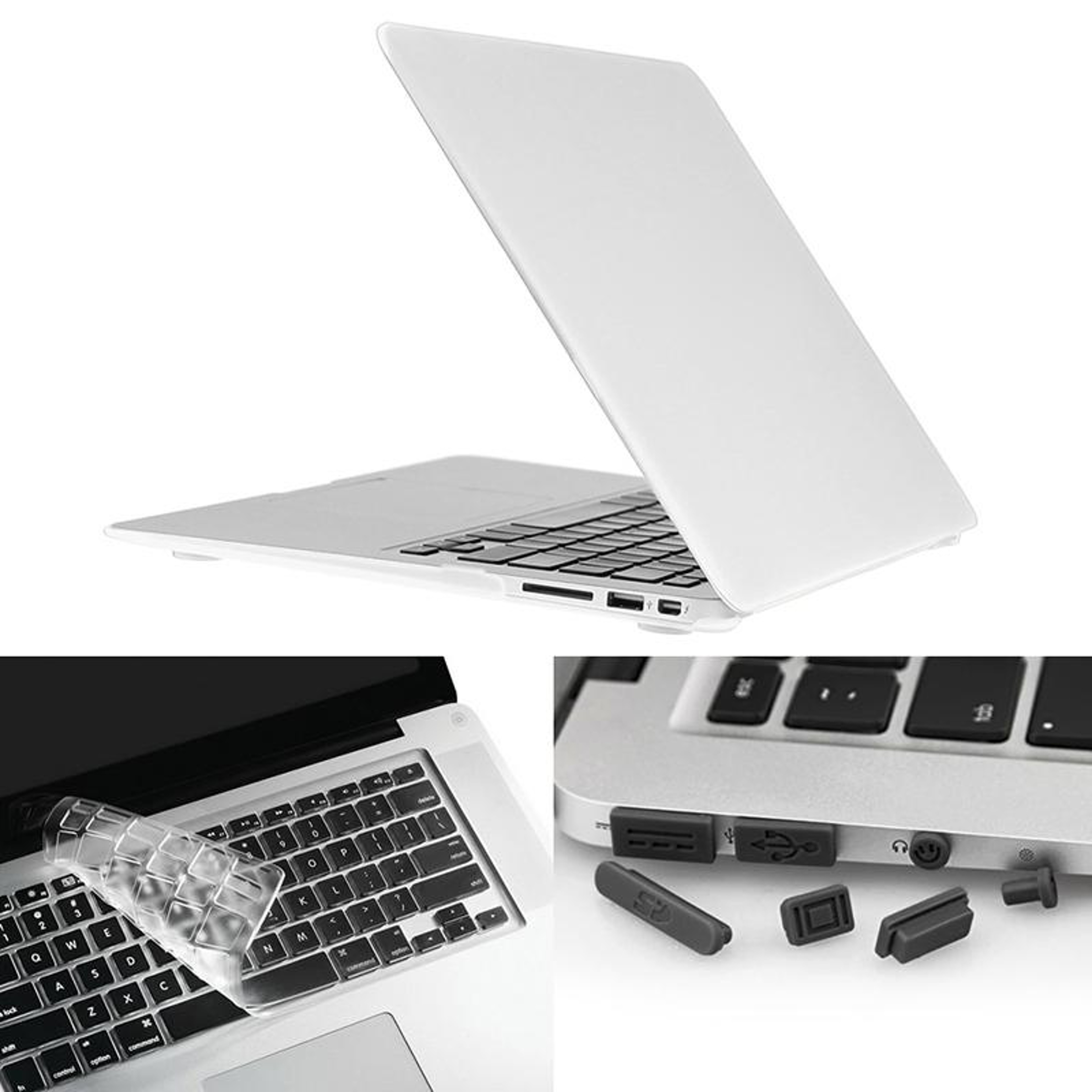 MacBook Air 133 Hard Shell Case Set For A1369 A1466 Frosted Cover With Keyboard  Port Protection 0