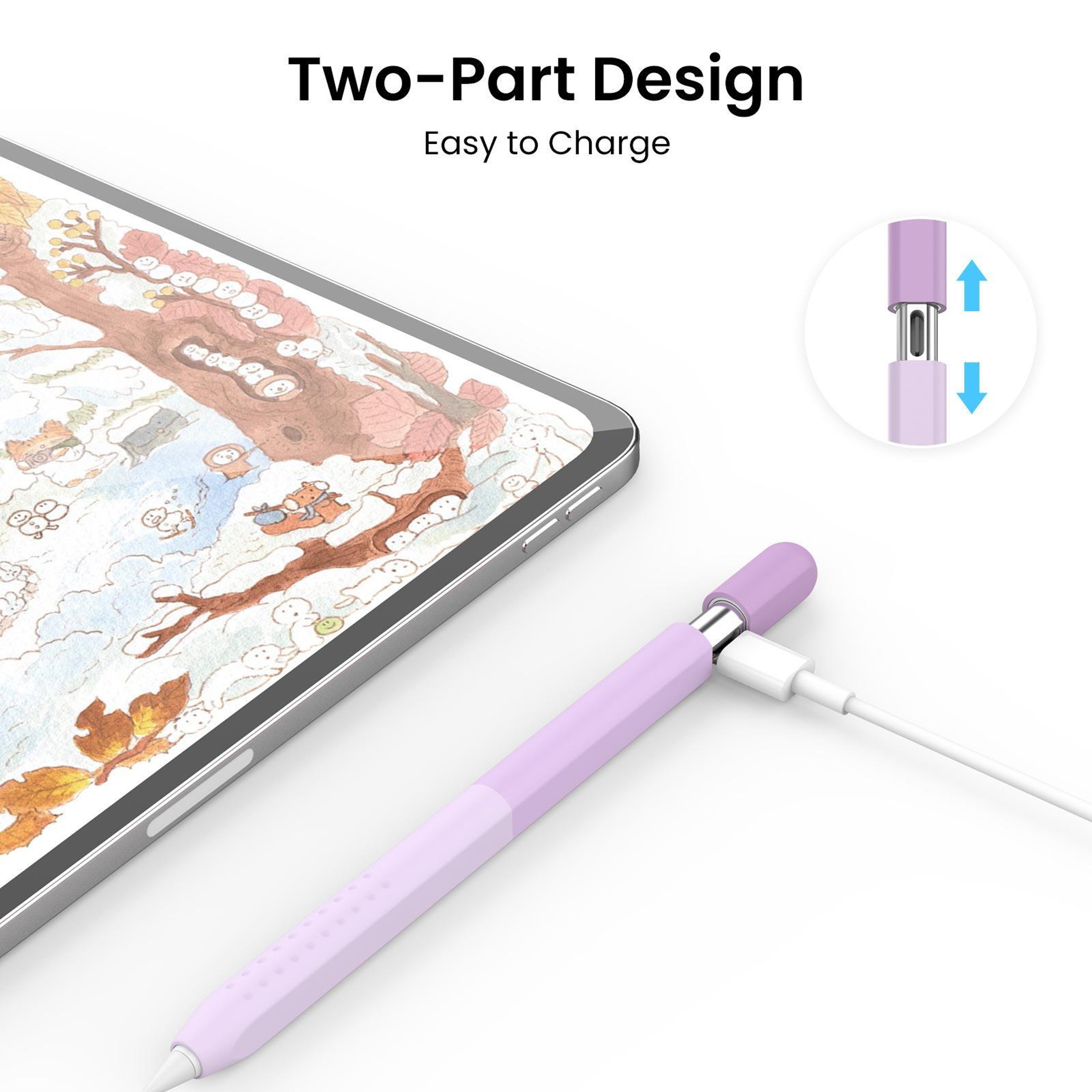 PT102-3 Apple Pencil USB-C Silicone Protective Case Gradient Cover – view 3