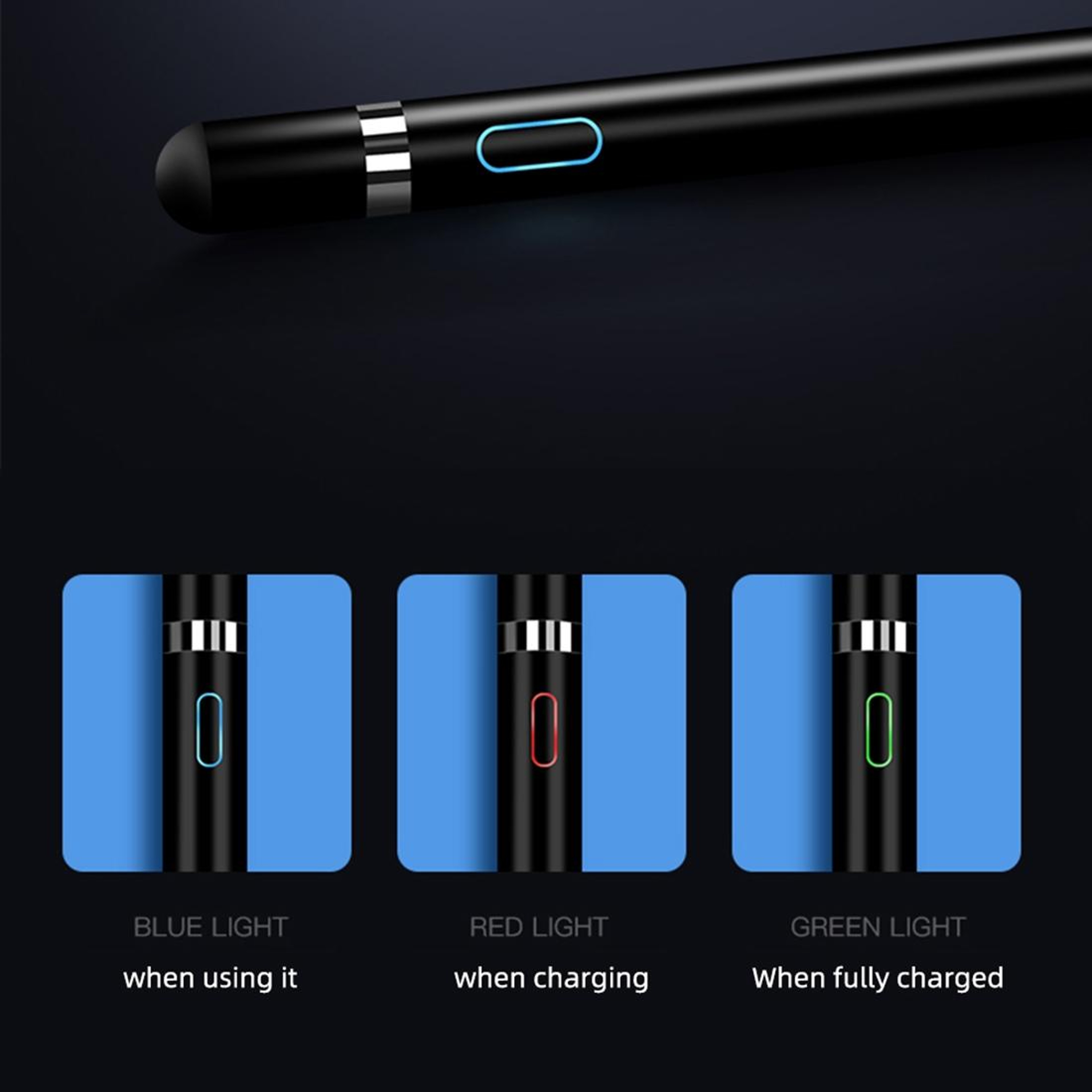 Active Capacitive Stylus Pen For IPad IPhone  Android  Precision Rechargeable Touchscreen Stylus 3