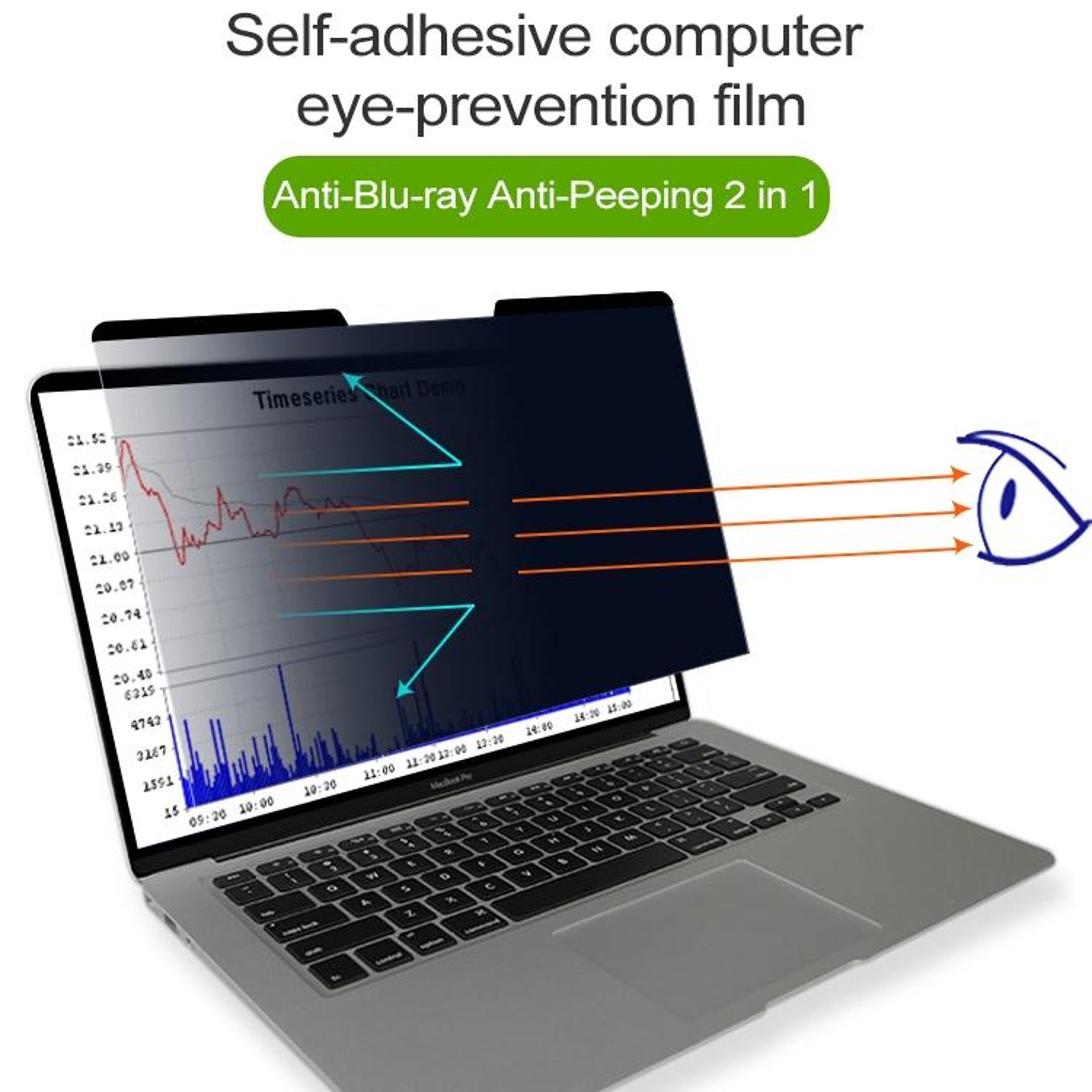 Magnetic Privacy & Anti-Glare Screen Protector for MacBook Pro 16 Inch 2019 – view 5