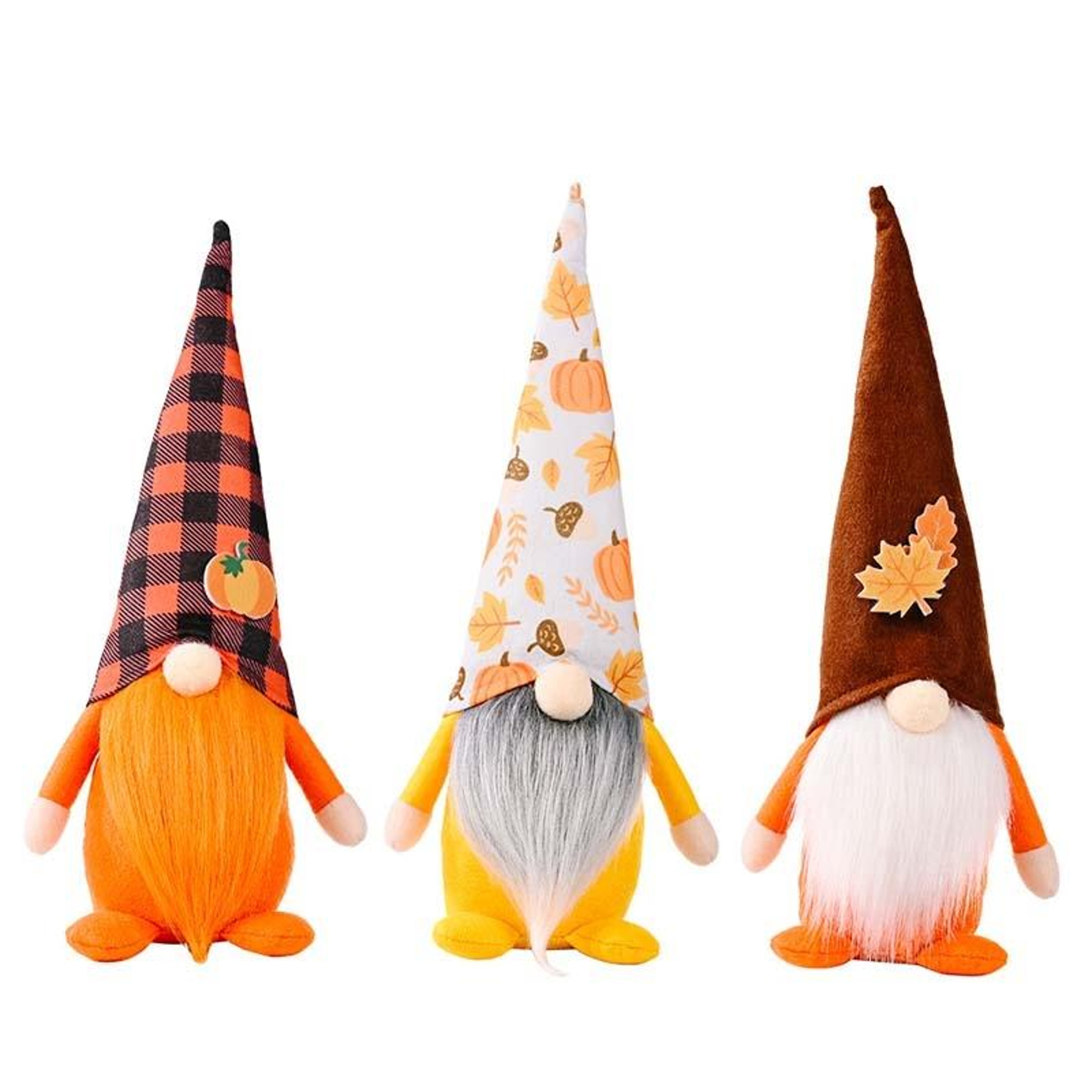 Autumn No Face Standing Doll Pumpkin Maple Leaf Halloween Thanksgiving Decoration – view 2