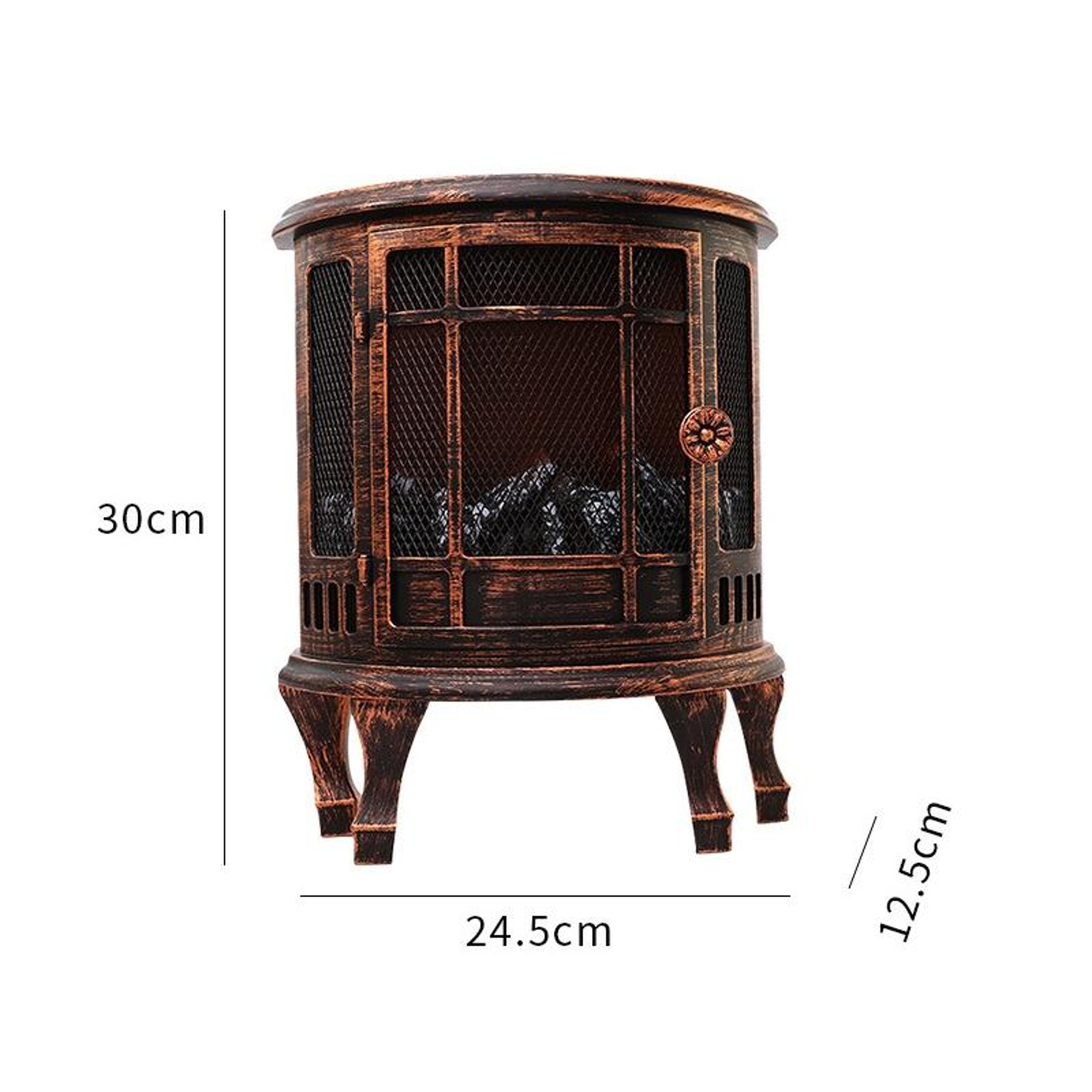 Vintage Christmas Lantern Decor with LED Flame Effect Festive Window Light – view 5