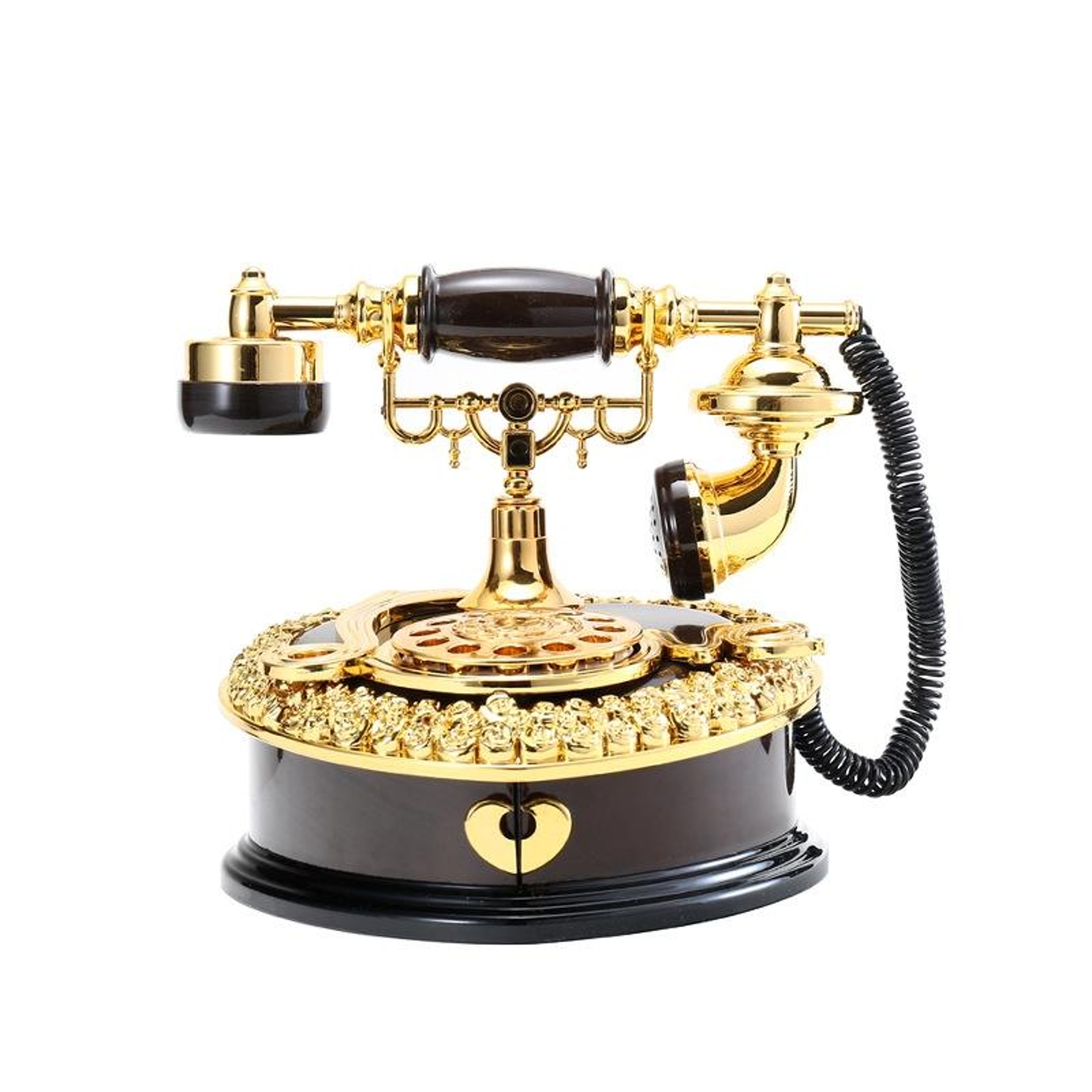 Vintage Rotary Telephone Music Box Decor for Home Entryway Gift – view 3