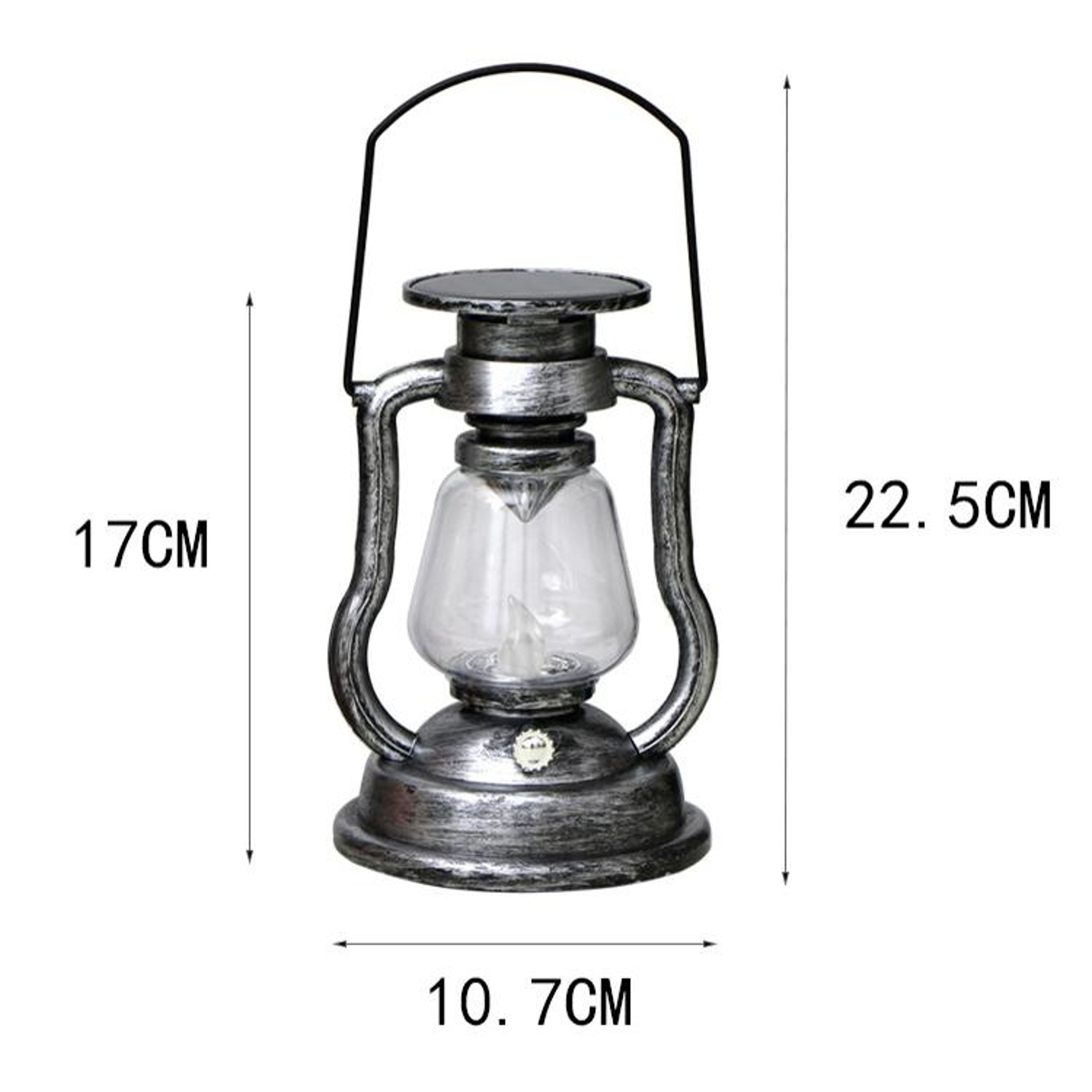 Solar Flame Lantern Vintage Kerosene Style Outdoor Decorative Light – view 3