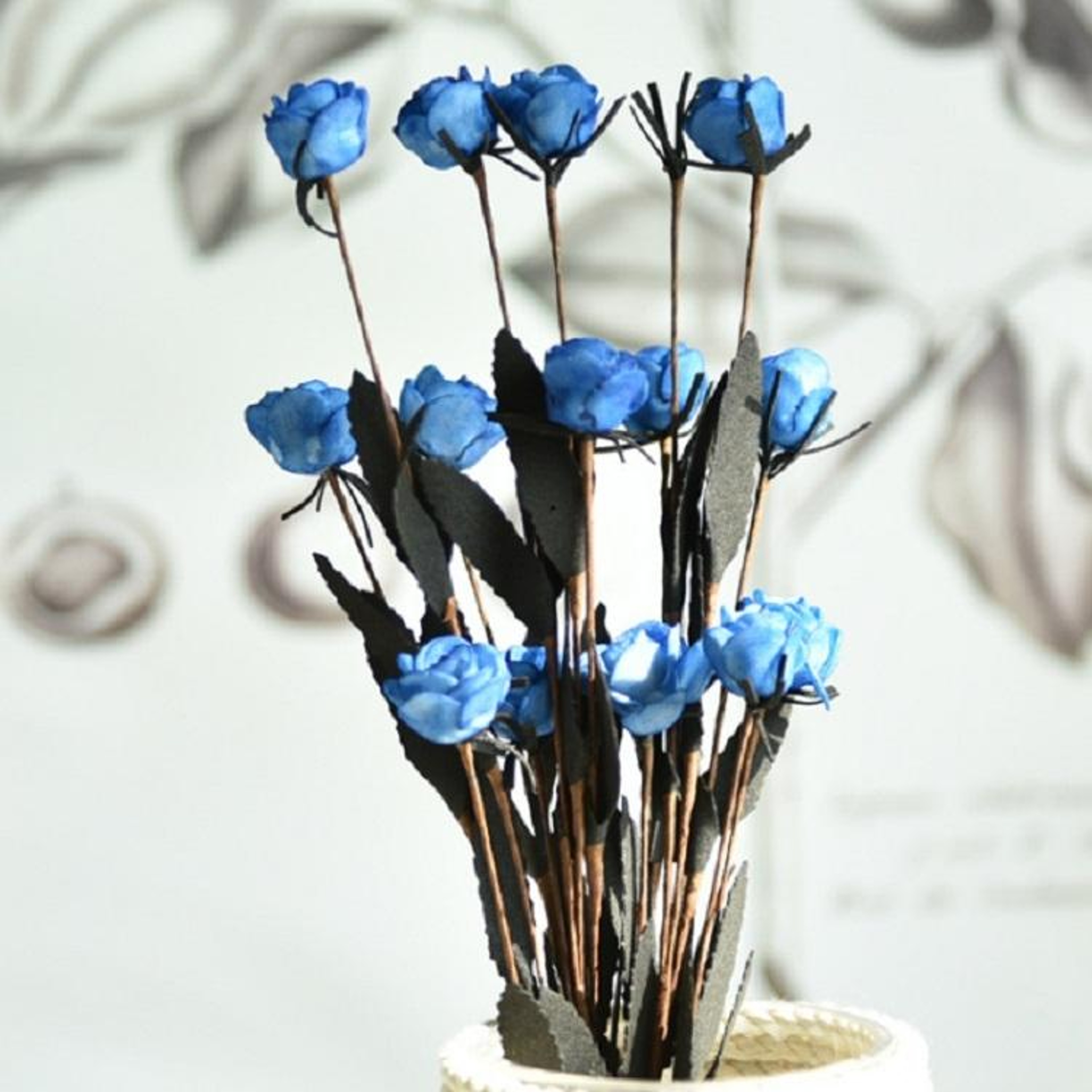 Artificial Rose Bud Wedding Flower Arrangement Silk Decoration for Home, Party & Events – view 8