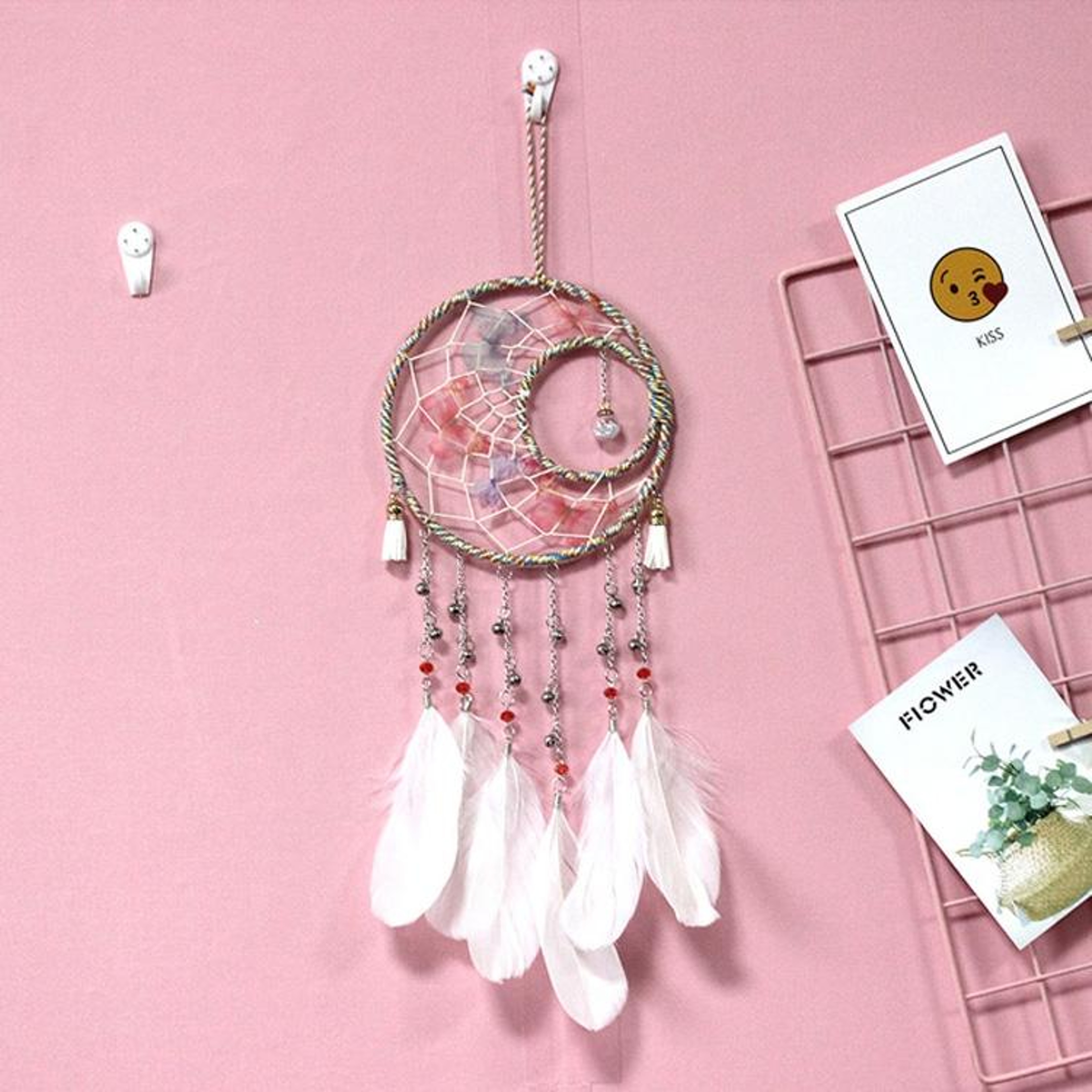 Sun And Moon Dream Catcher Wall Decor Car Ornament 0