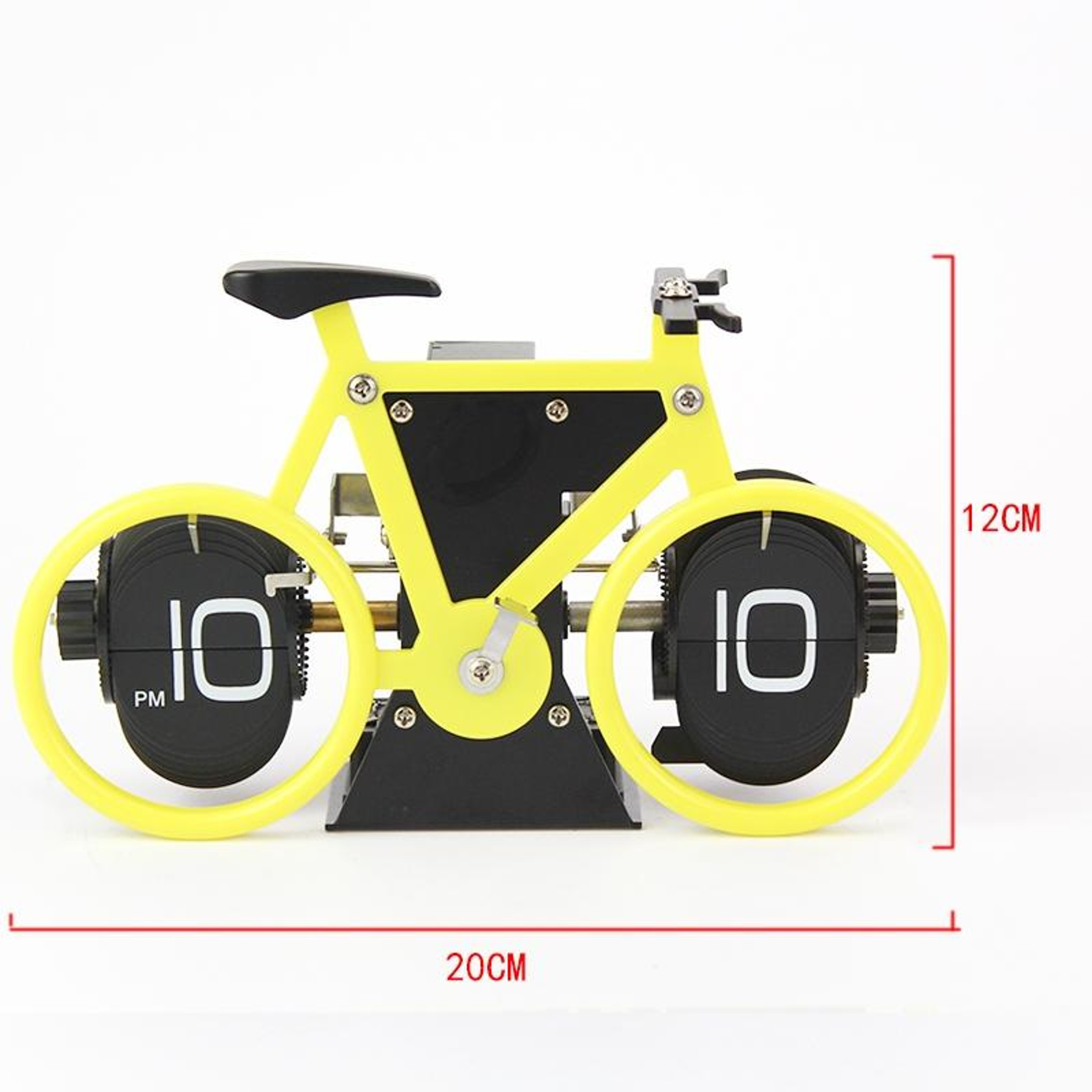 Retro Flip Clock Bicycle Shape Decorative Quartz Home Table Clock for Living Room and Office Decor – view 3