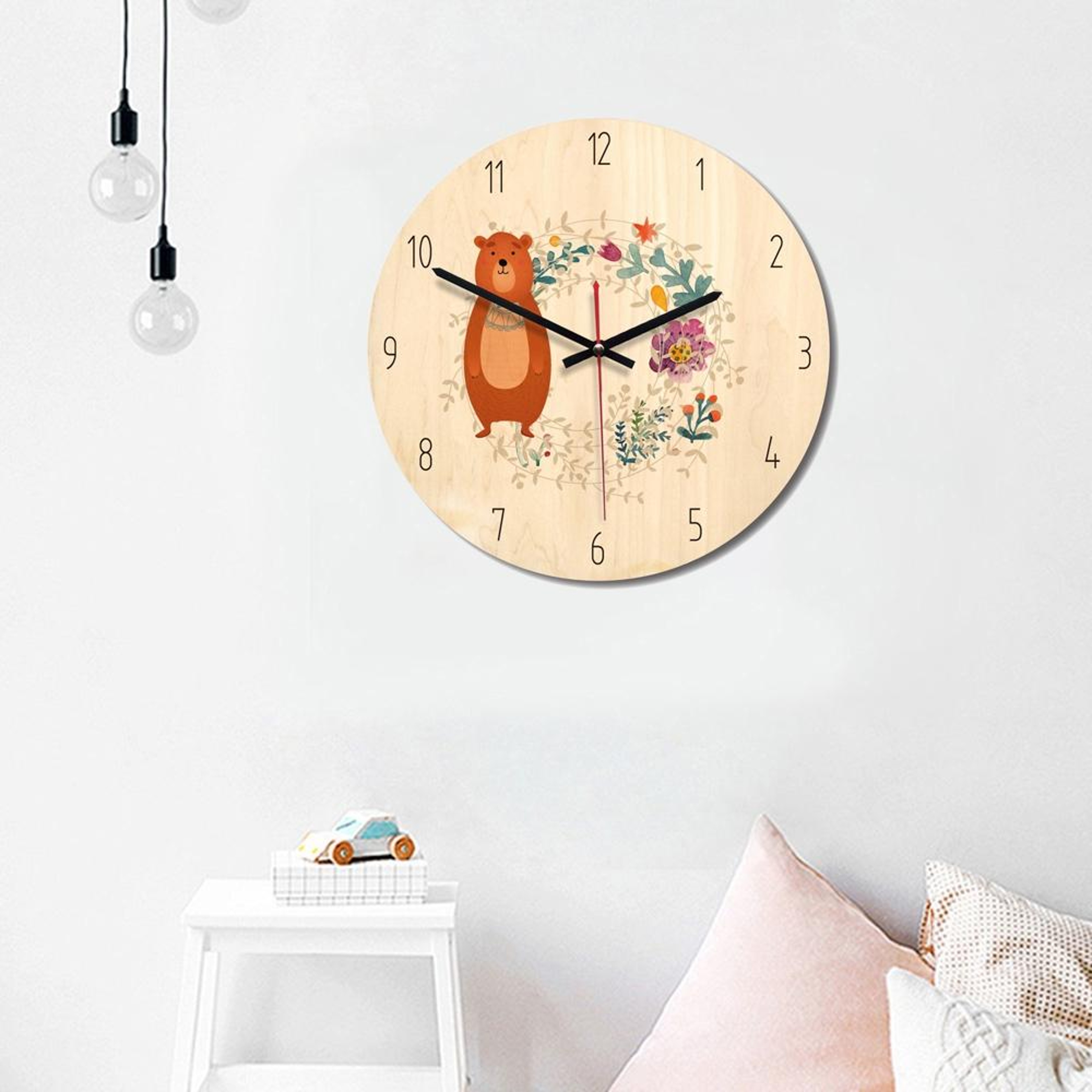 Dog Shaped Swinging Tail Wall Clock Battery Operated Decorative Home & Office Timepiece – view 6