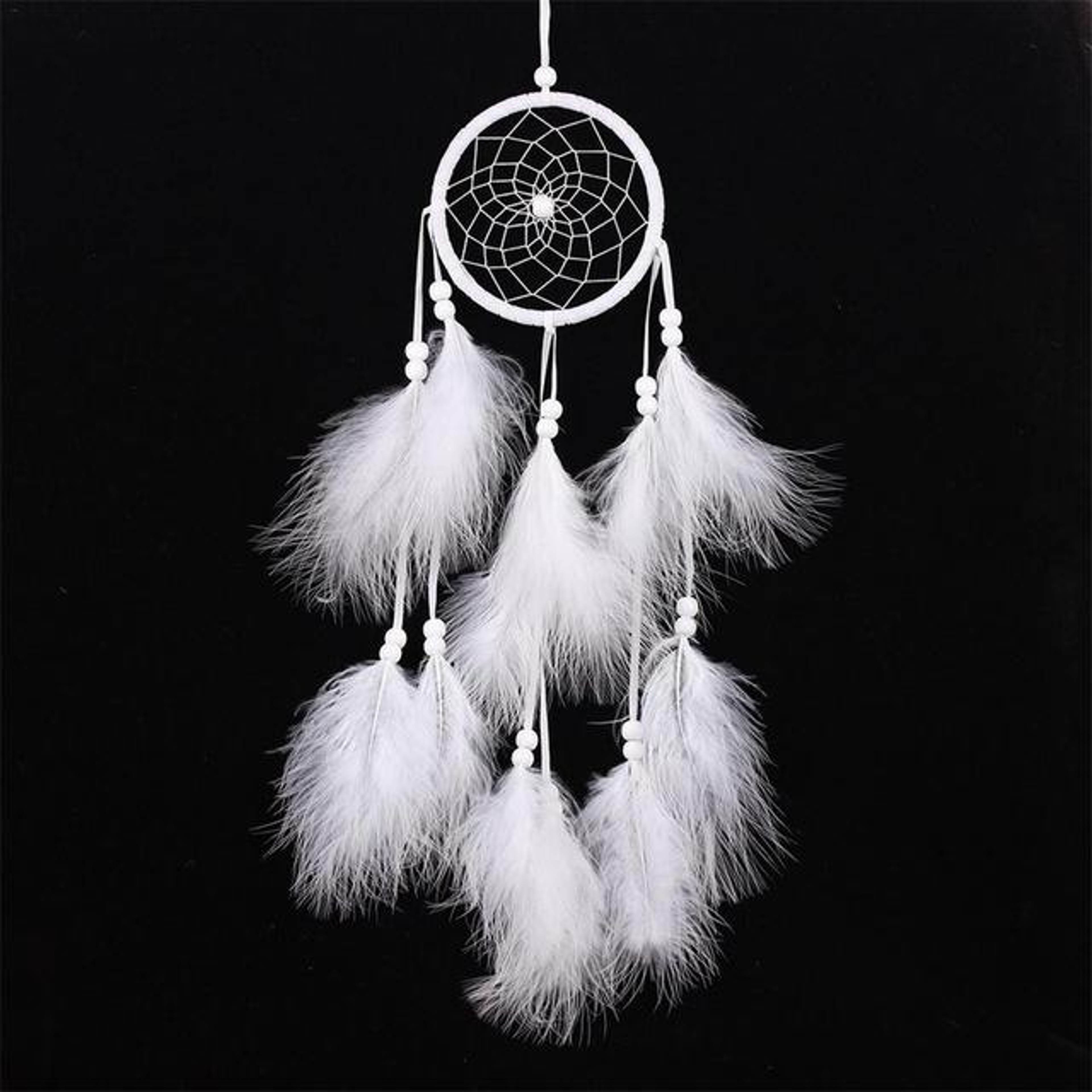 Boho Dream Catcher Car Hanging Ornament Handwoven Feather Wall Decor – view 11