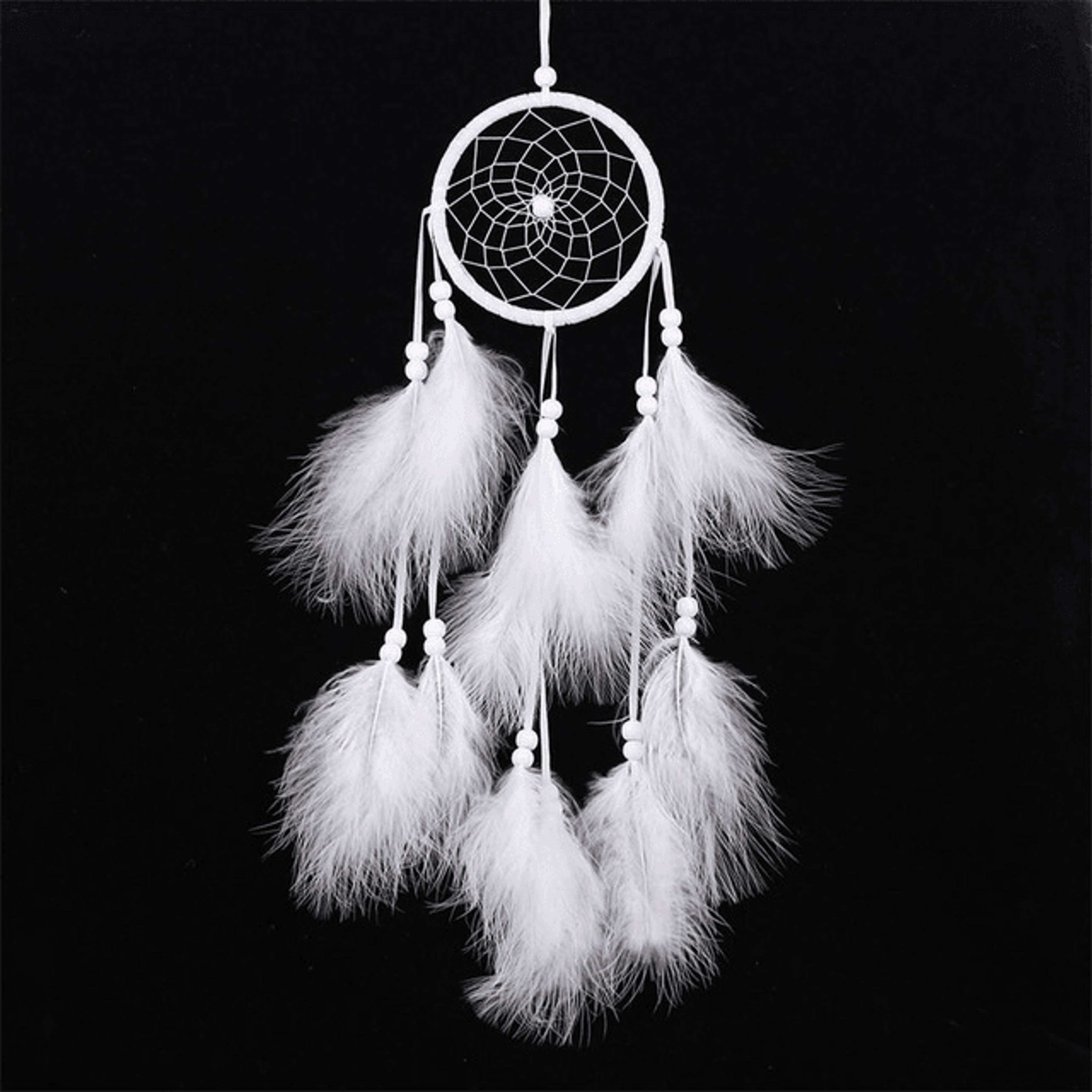 Boho Dream Catcher Car Hanging Ornament Handwoven Feather Wall Decor 10