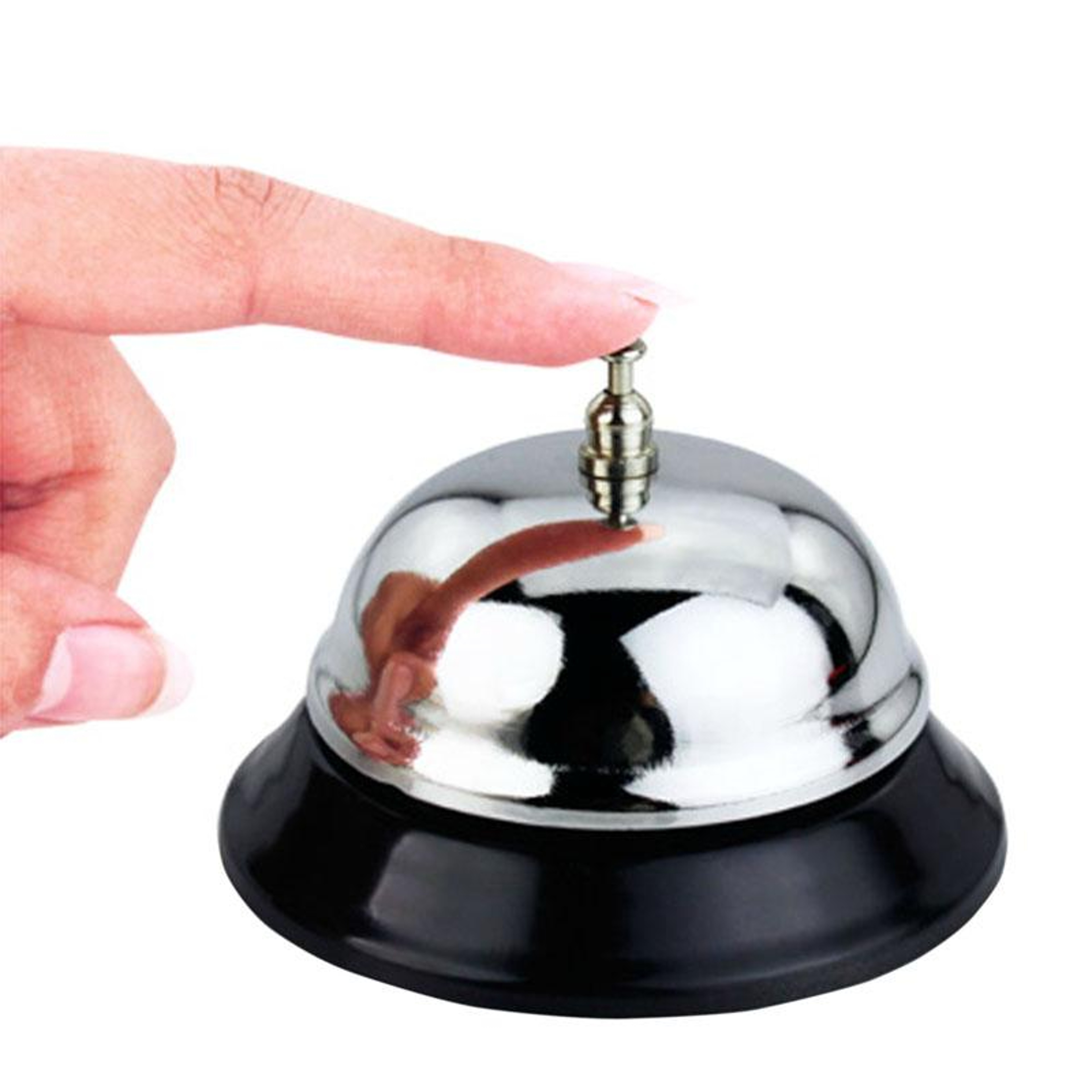 Premium Stainless Steel Service Bell for Reception Desk, Hotel Counter & Coffee Shop – view 1