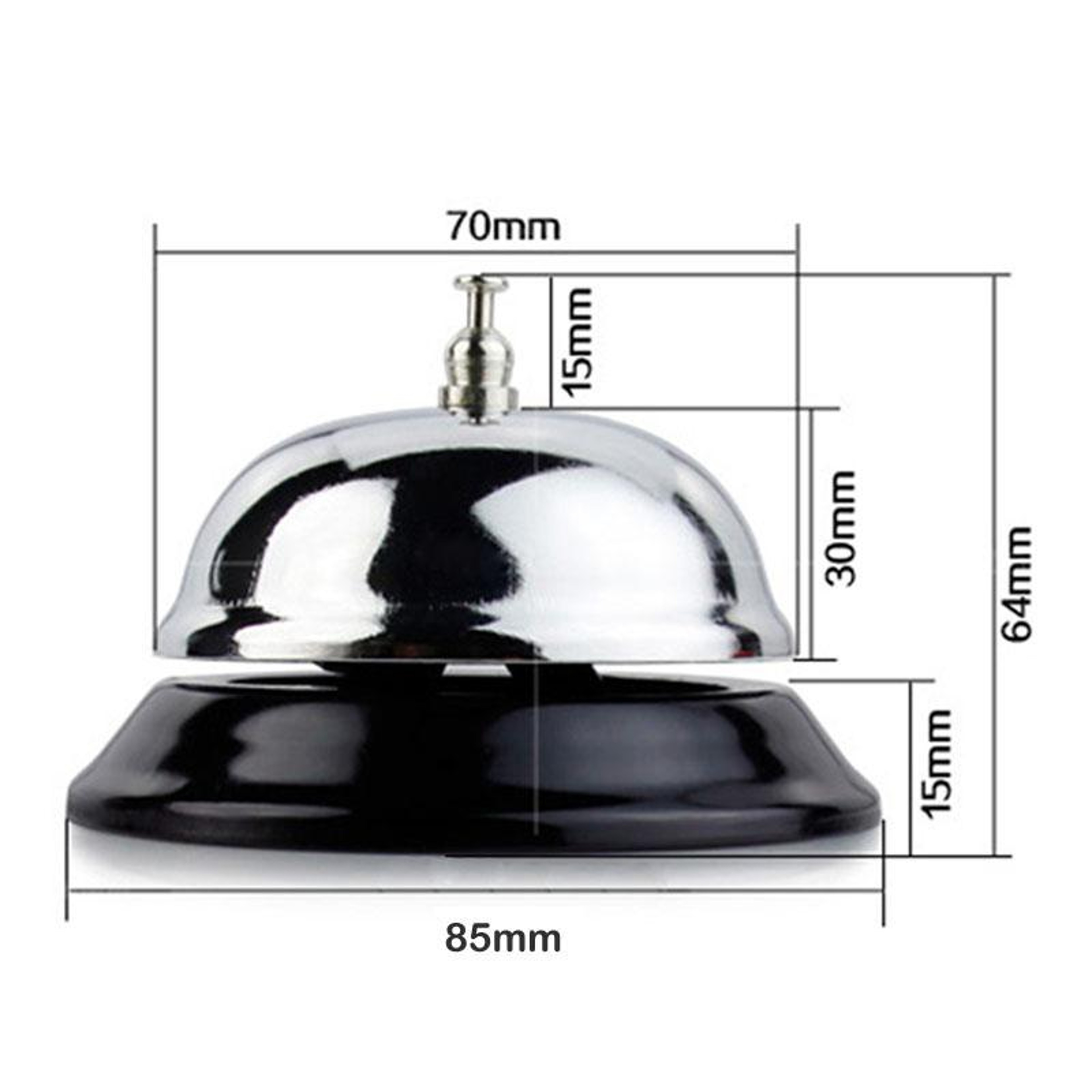 Premium Stainless Steel Service Bell for Reception Desk, Hotel Counter & Coffee Shop – view 5