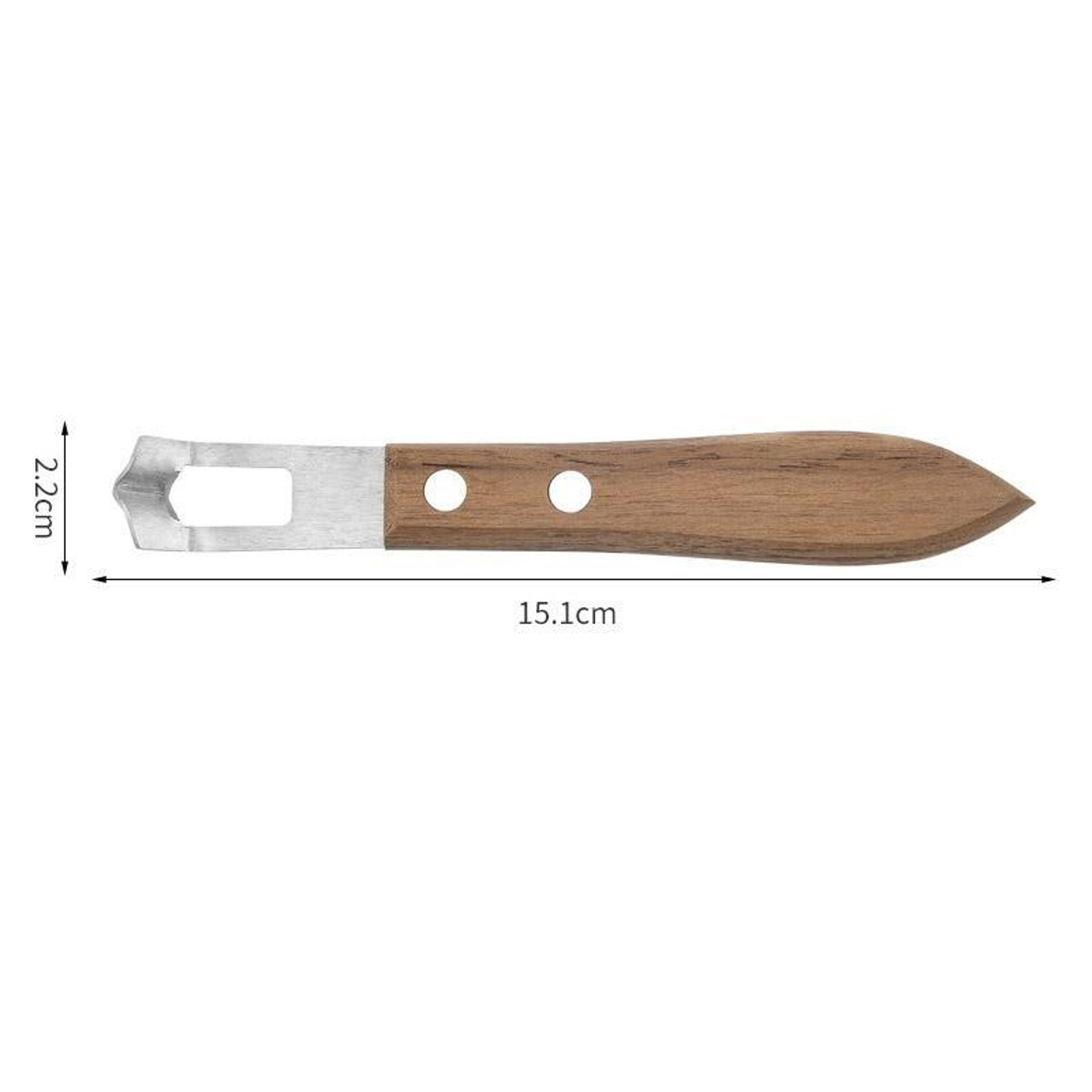 LsCook Walnut Handle Citrus Zester & Stainless Steel Cheese Grater Peeler – view 4