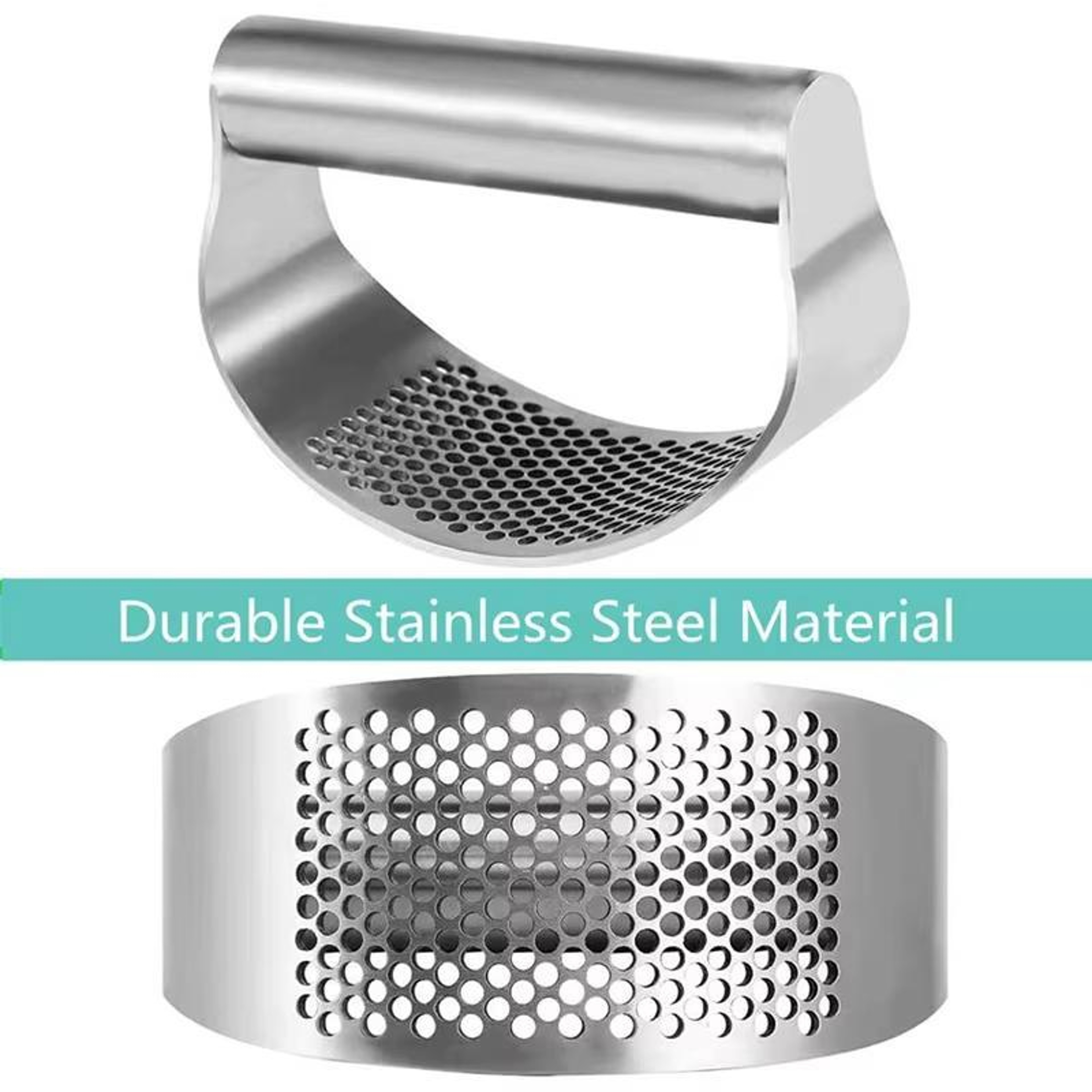 Stainless Steel Garlic Press Rocker Set Ergonomic Garlic Press & Garlic Crusher – view 6