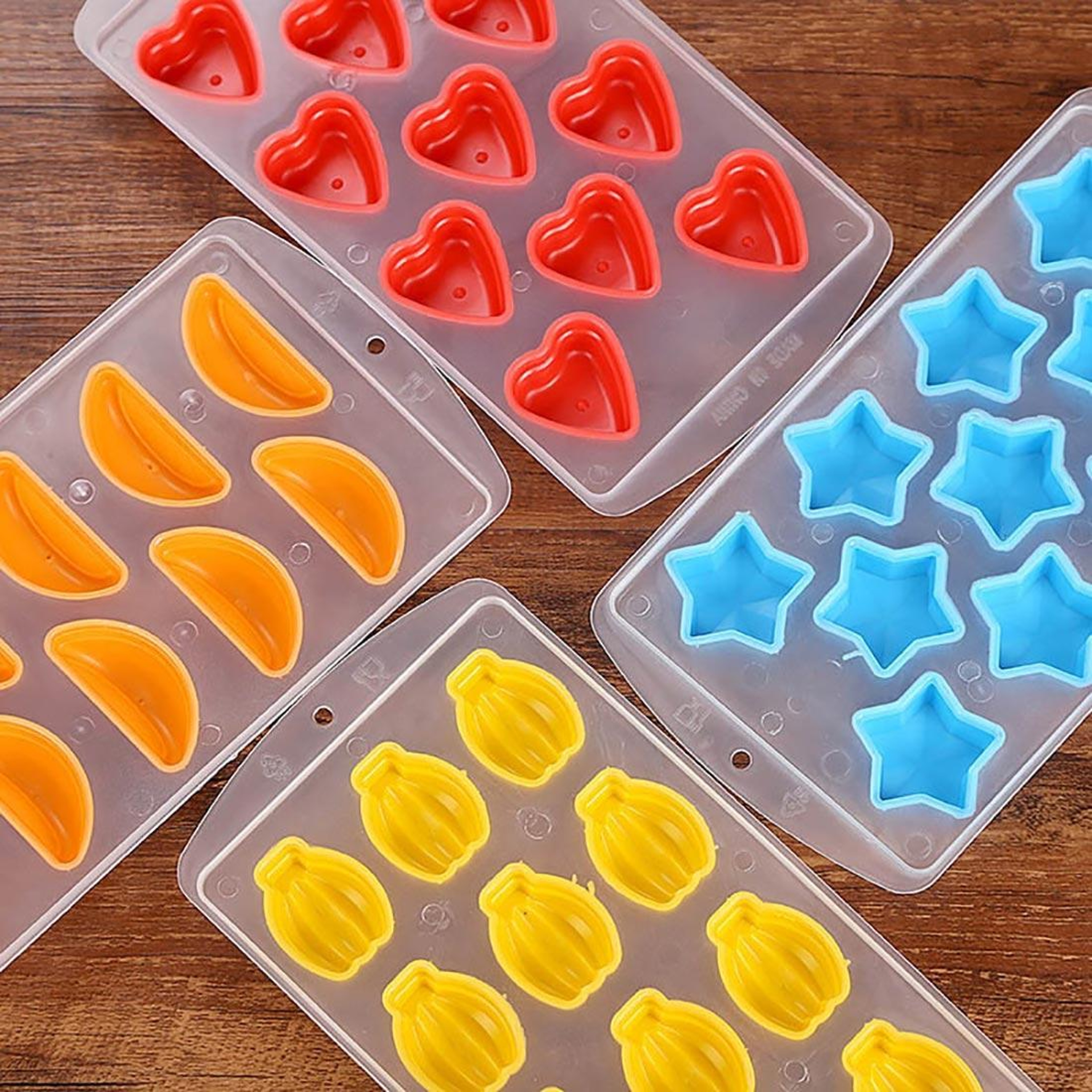 HeartShaped Silicone Ice Cube Tray For Drinks Chocolates  Desserts 2